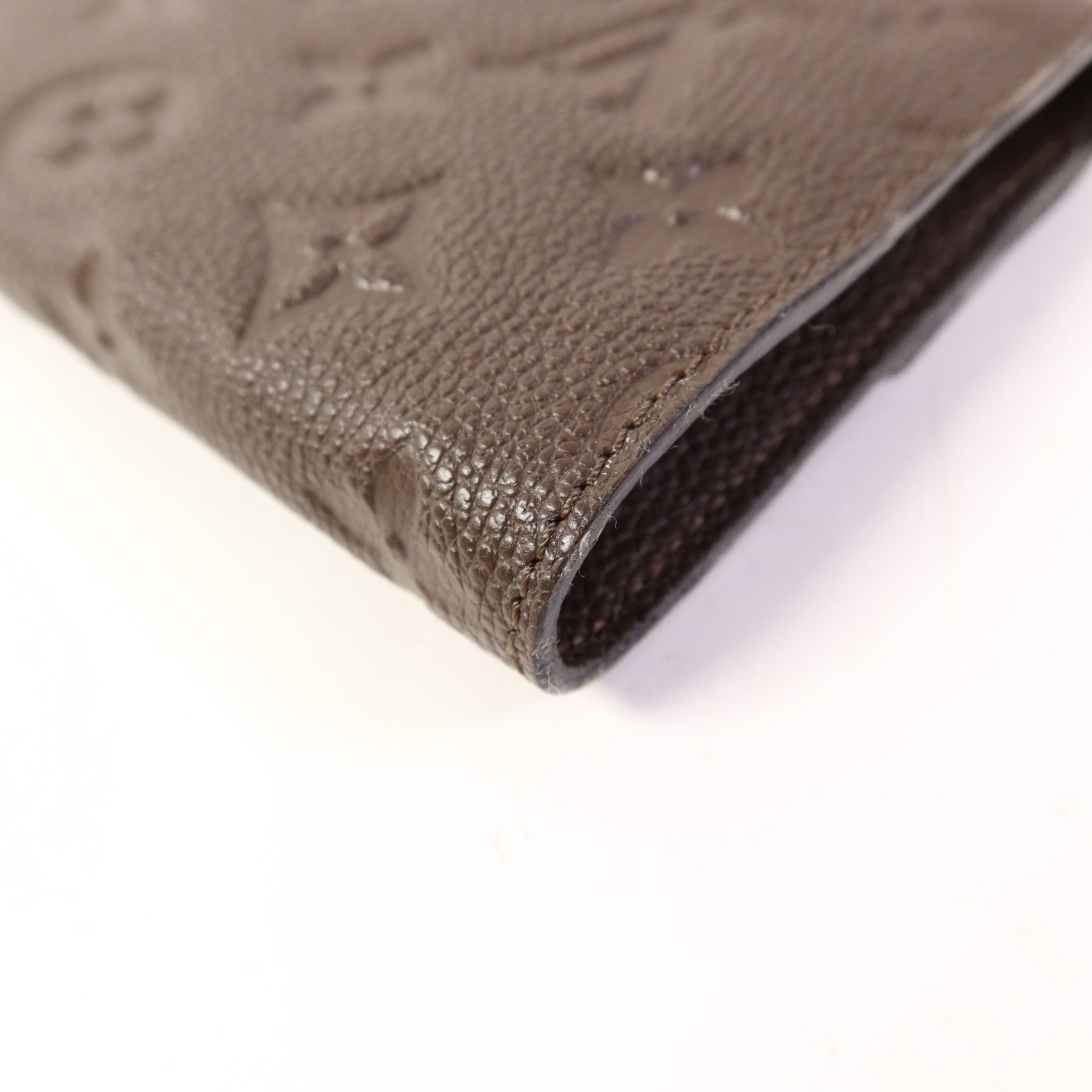 LOUIS VUITTON Monogram Empreinte Compact Curieuse Trifold Wallet金扣錢包