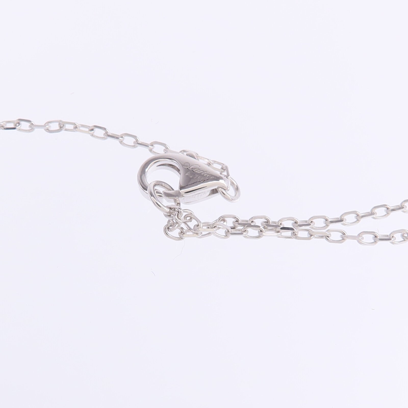 CARTIER 18K白金Juste un Clou Pendant鑽石項鍊
