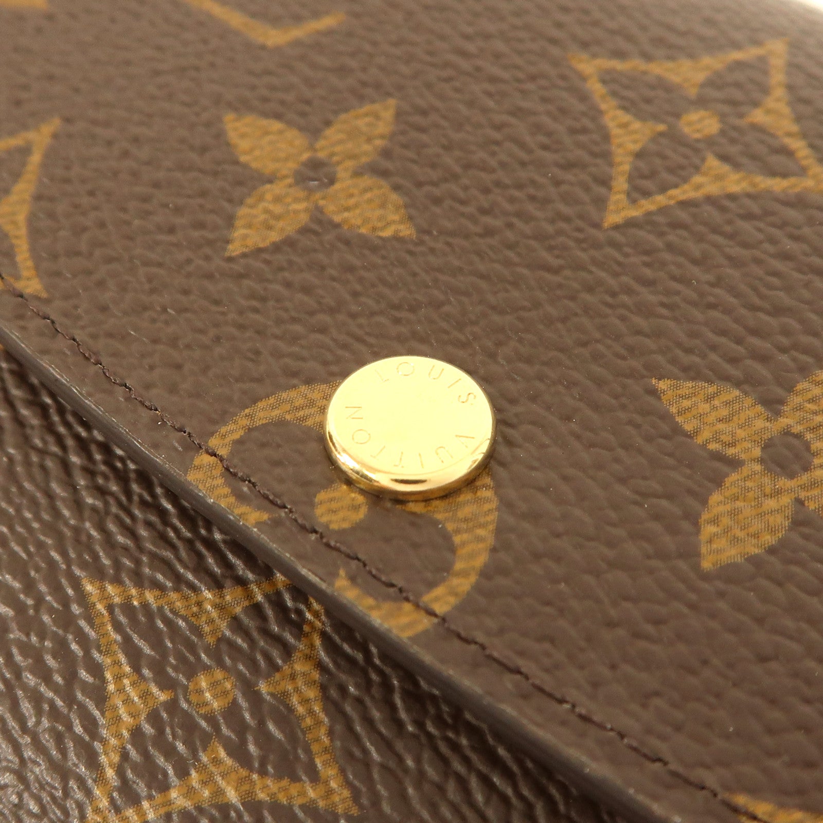 LOUIS VUITTON Monogram Emilie金扣長錢包