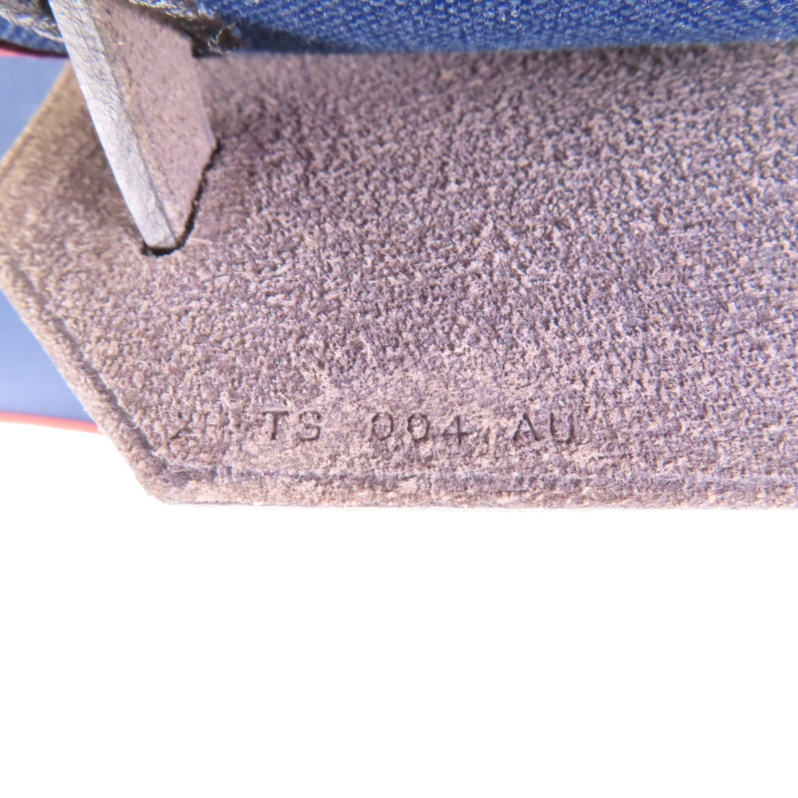 HERMES 帆布Herbag銀扣手挽肩背兩用袋76 Bleu Indigo