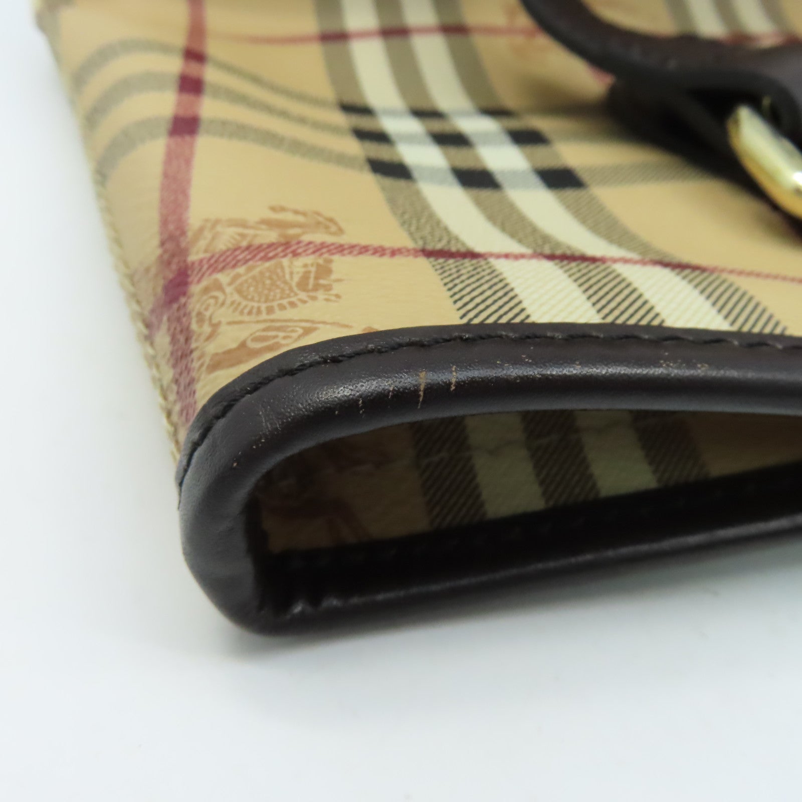 BURBERRY 塗層帆布Tote Bag金扣手挽袋啡色