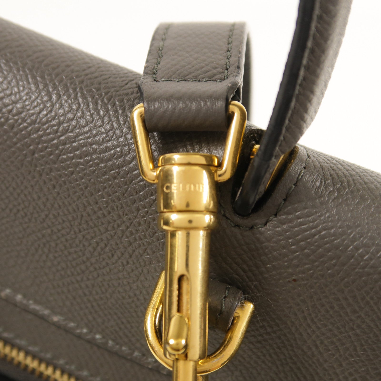 CELINE 牛皮皮革Belt Bag金扣手挽肩背兩用袋