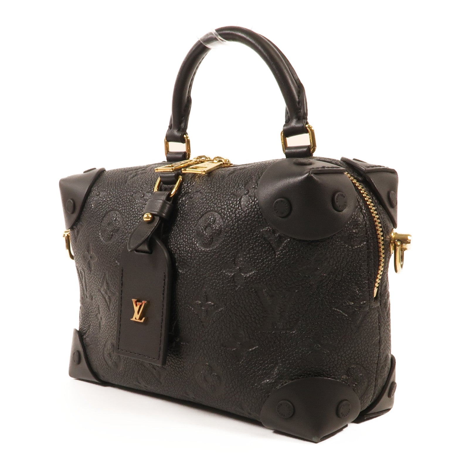 LOUIS VUITTON Monogram Empreinte Petite金扣手挽肩背兩用袋