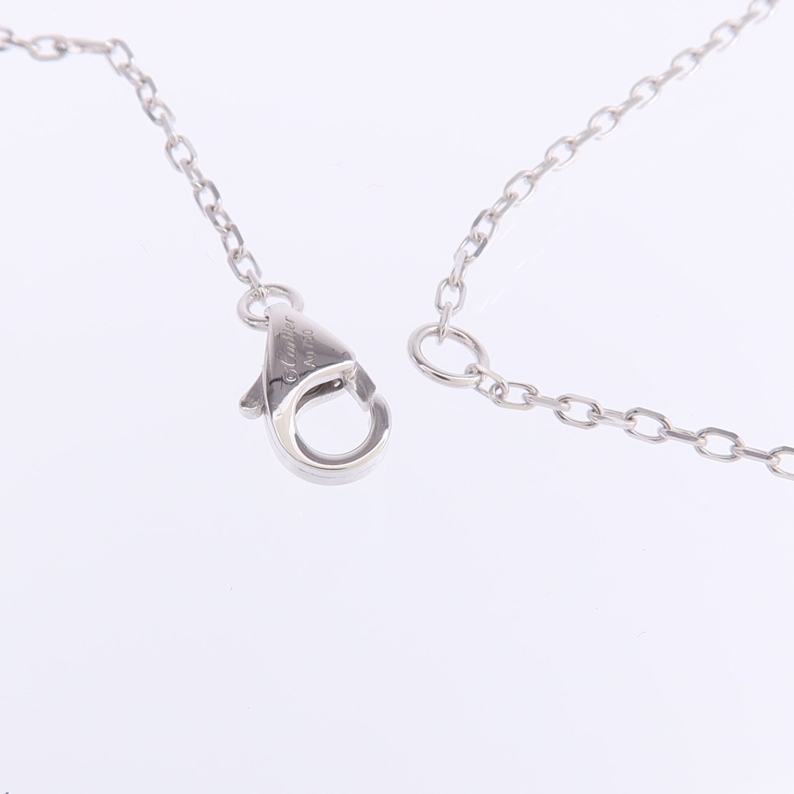 CARTIER 18K白金Juste un Clou Pendant鑽石項鍊