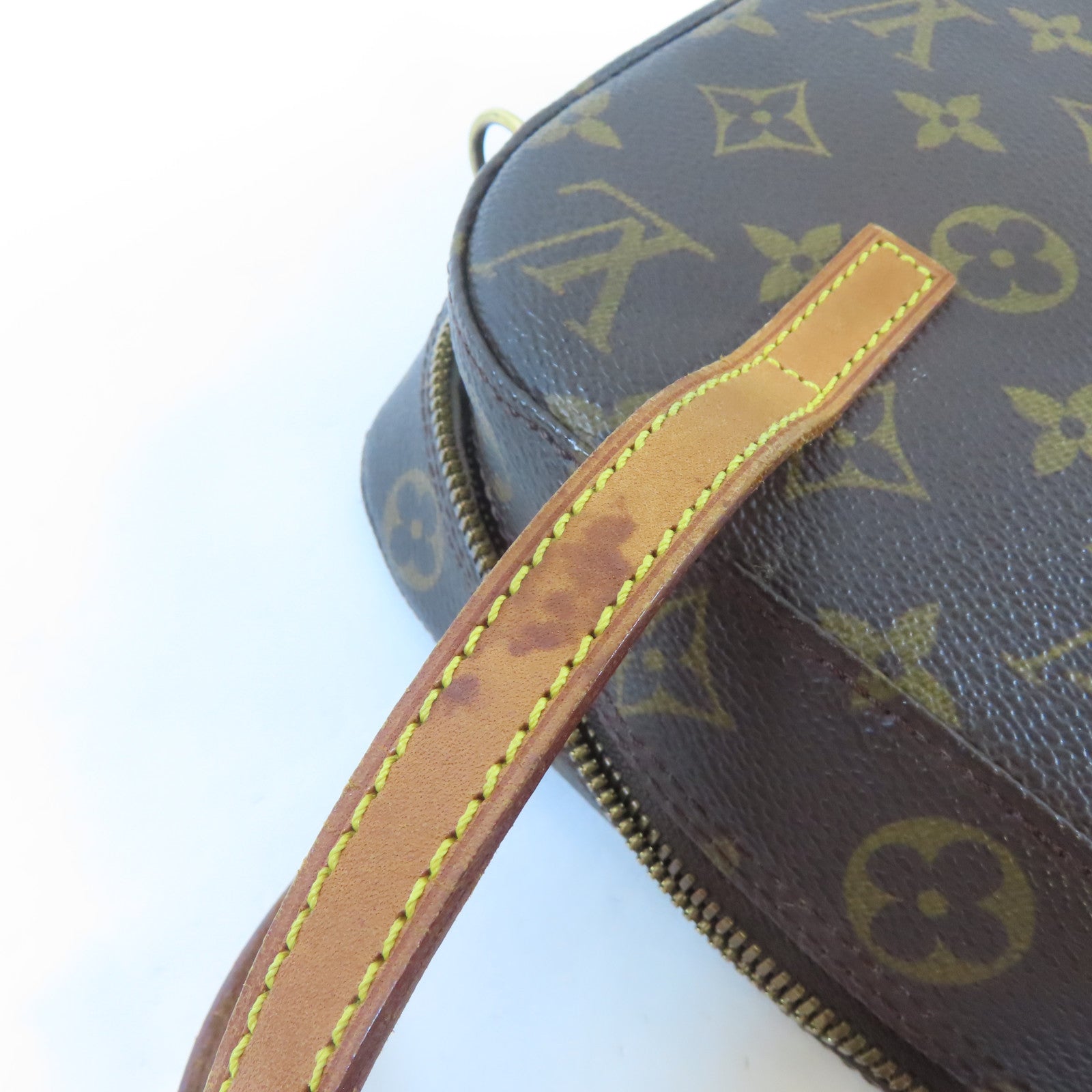 LOUIS VUITTON Monogram Spontini金扣手挽肩背兩用袋啡色