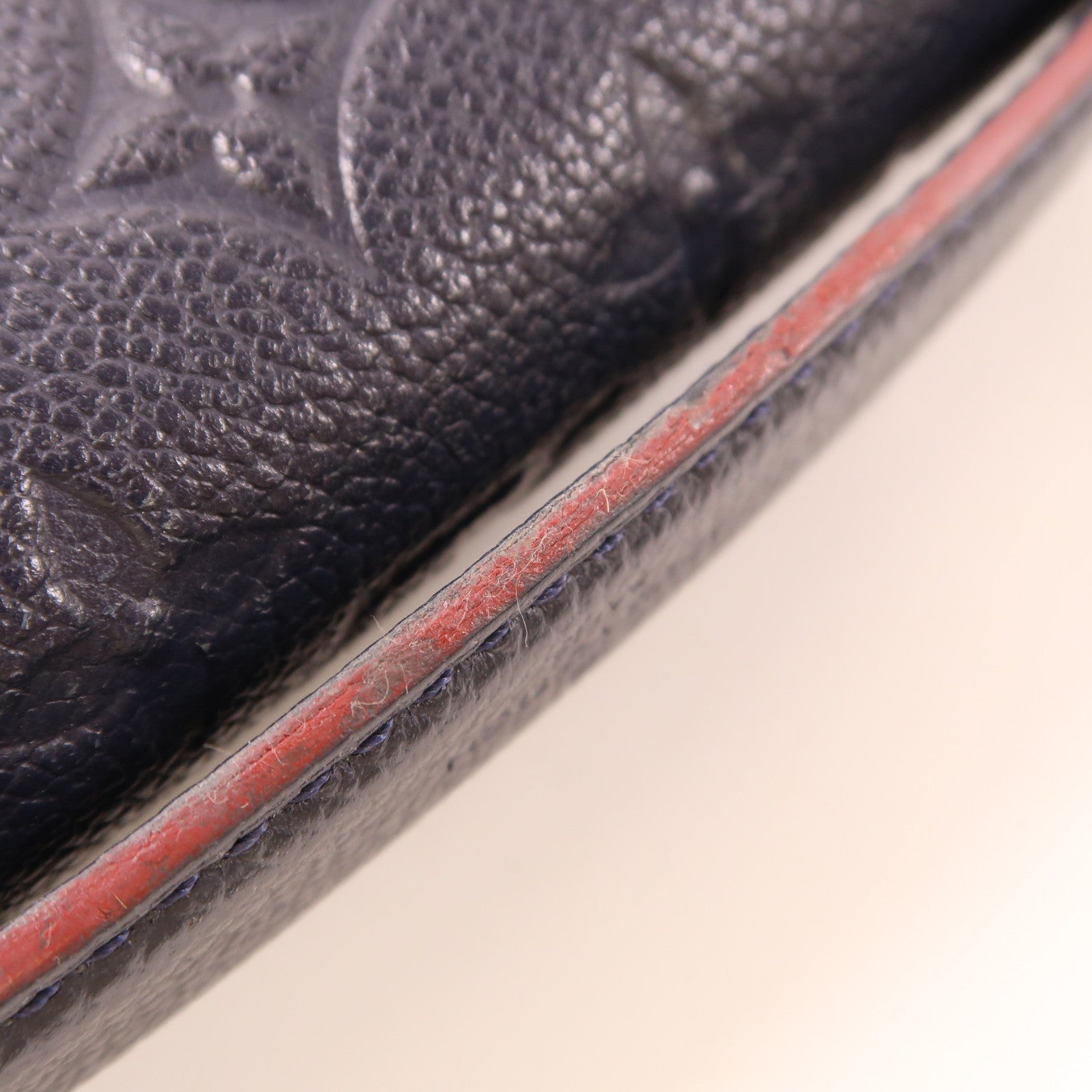 LOUIS VUITTON Monogram Empreinte Pochette Metis金扣手挽肩背兩用袋深藍色