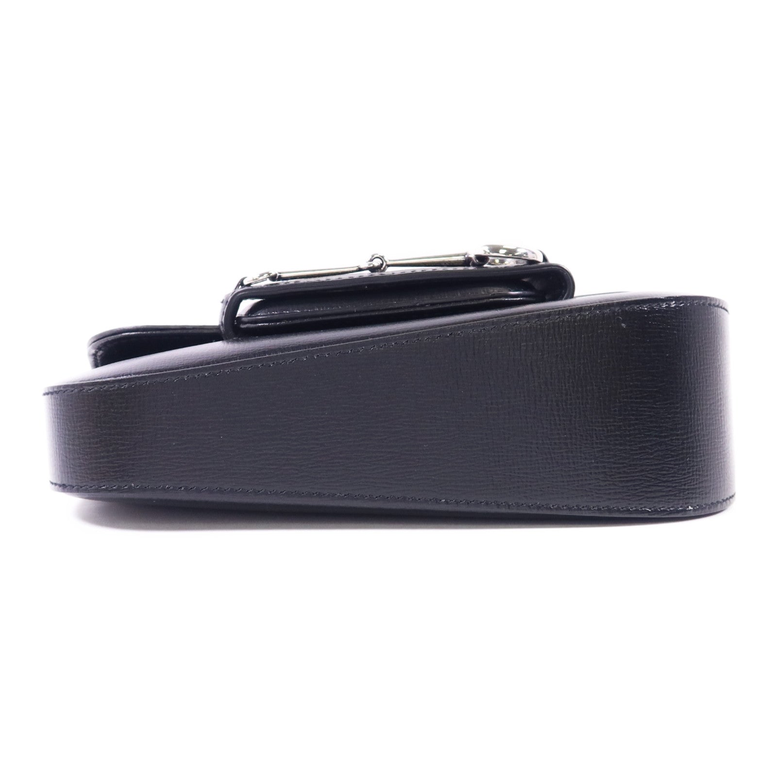 GUCCI 【激減優惠】牛皮皮革Horsebit 1955 Mini Shoulder Bag銀扣肩背袋