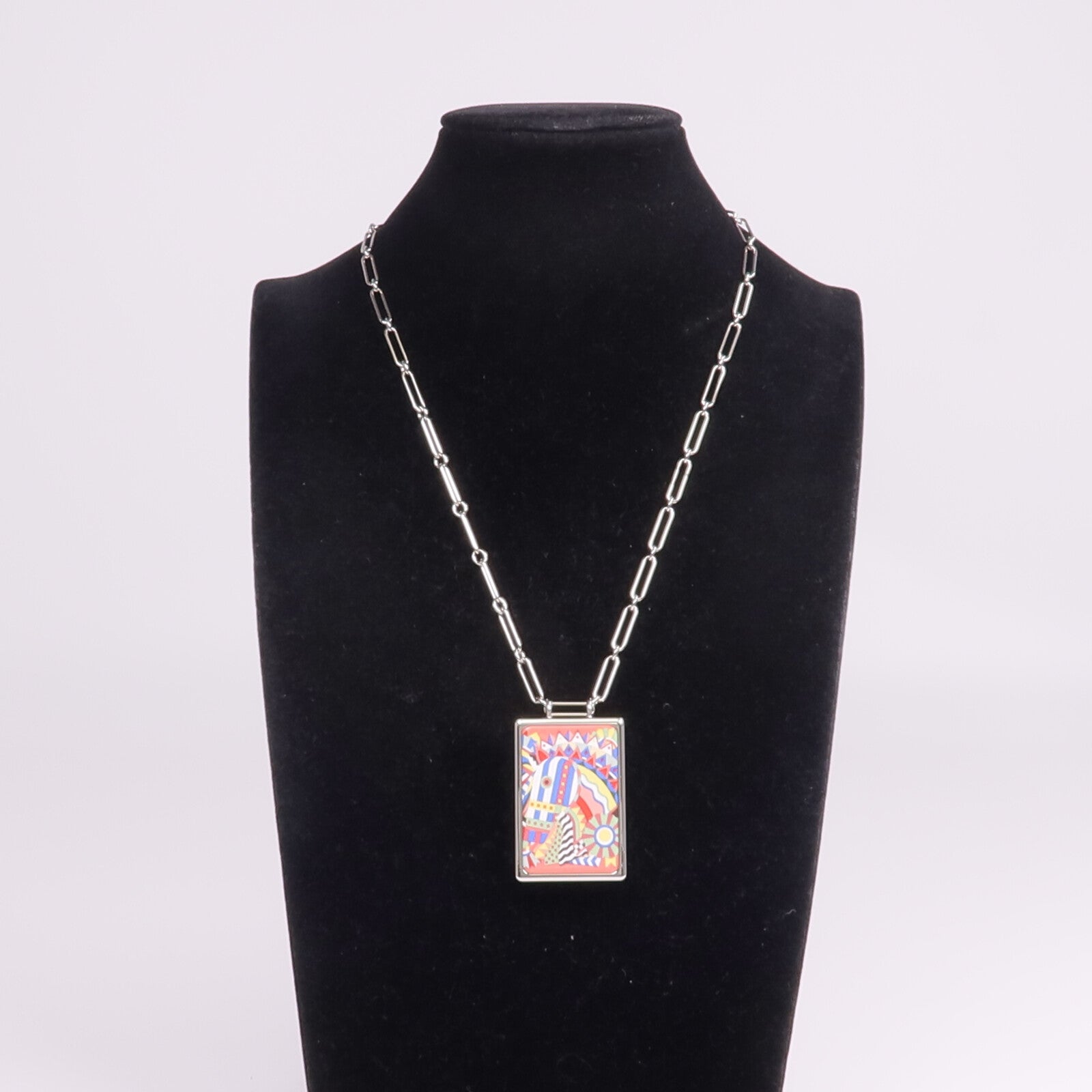 HERMES 金屬Locket Necklace項鍊