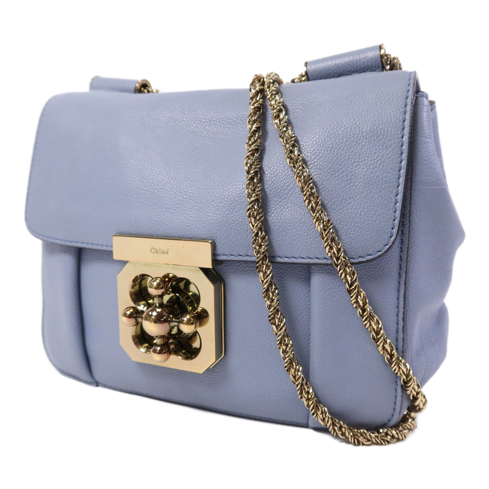 Chloe 【激減優惠】牛皮皮革Shoulder Bag金扣鏈帶肩背袋