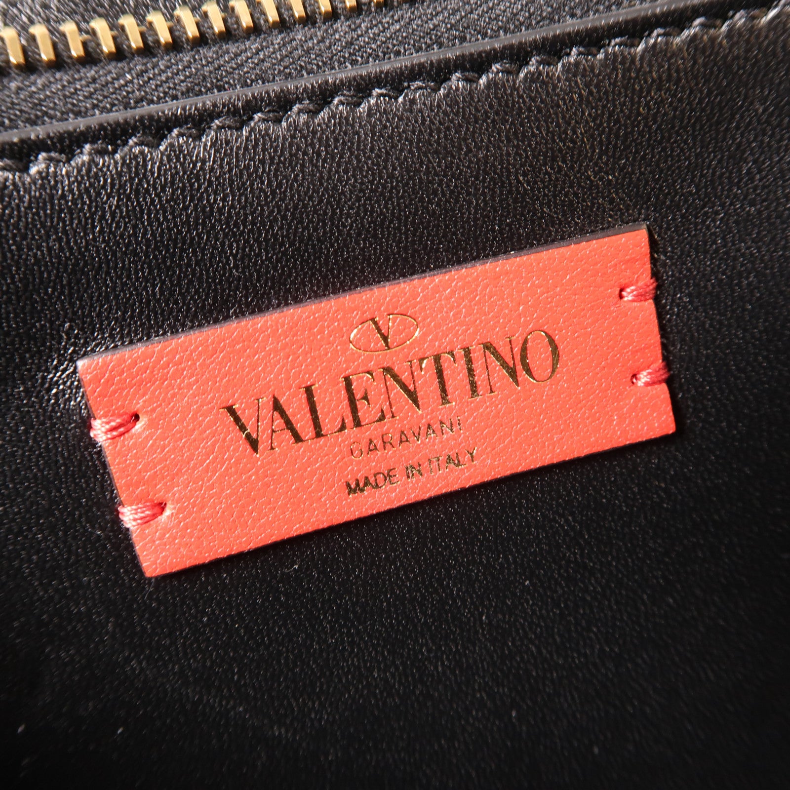 Valentino 牛皮皮革2way Shoulder Bag金扣手挽肩背兩用袋黑色