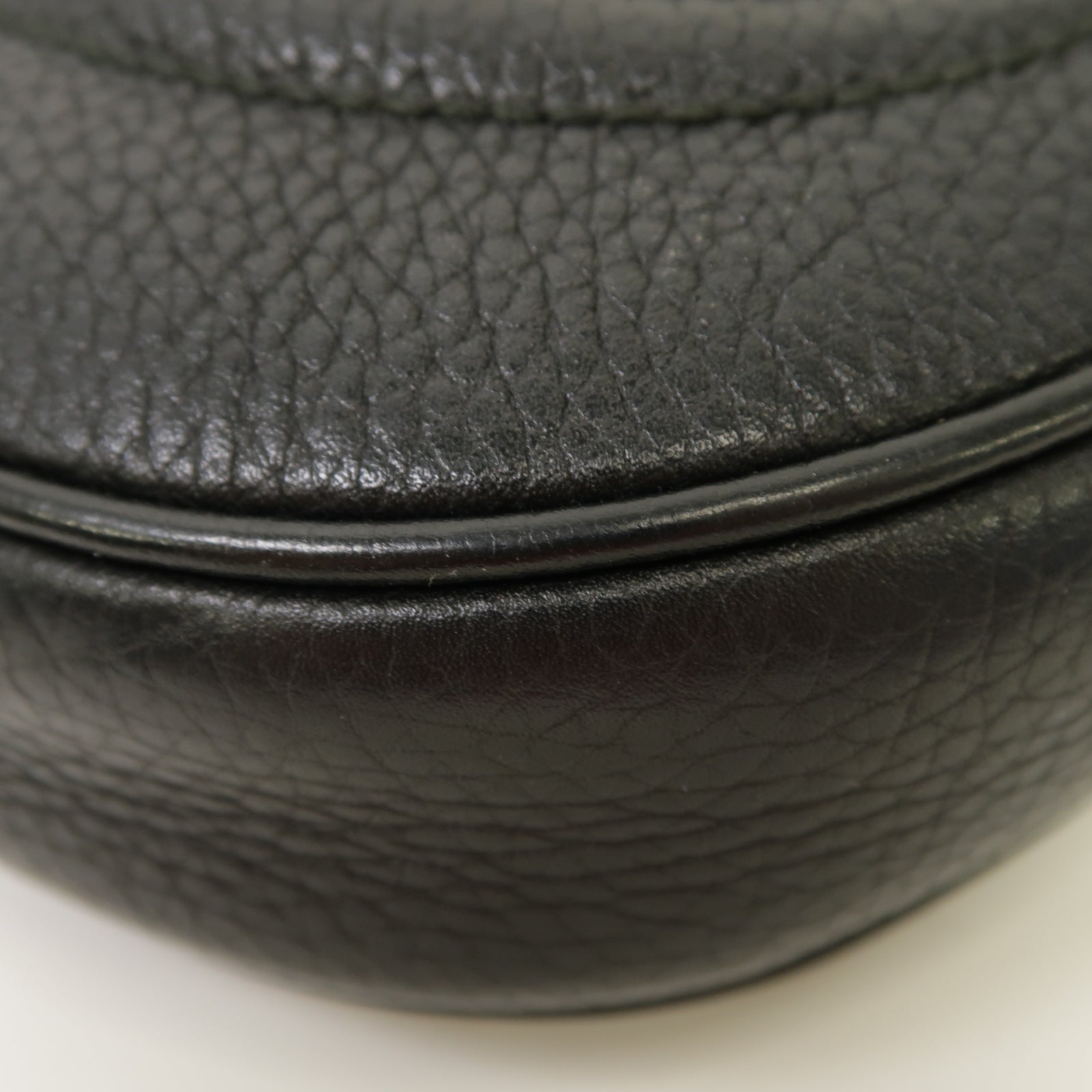 GUCCI 牛皮皮革Soho Mini金扣鏈帶肩背袋黑色