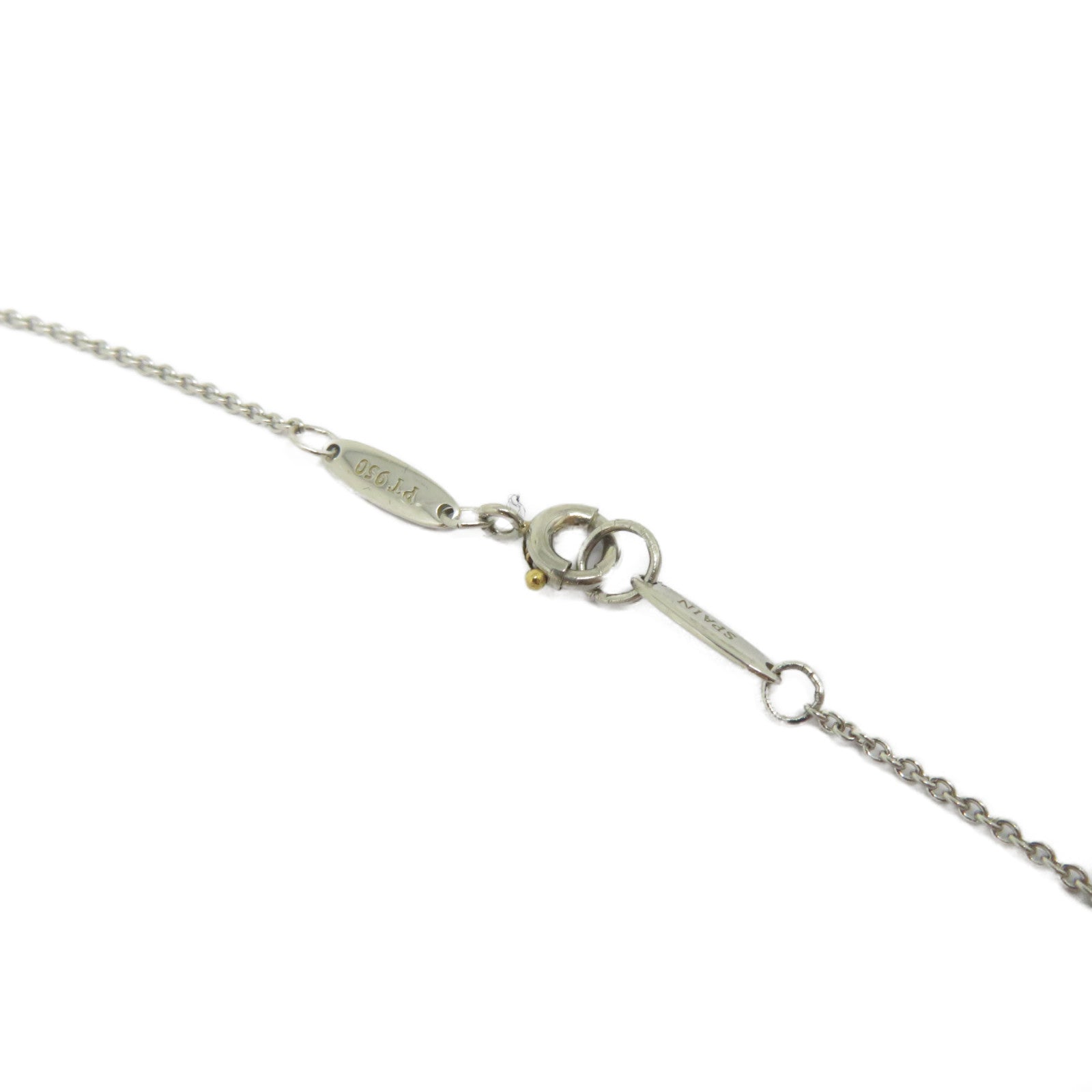 TIFFANY＆CO 【激減優惠】950鉑金Diamond Open Heart Necklace鑽石項鍊