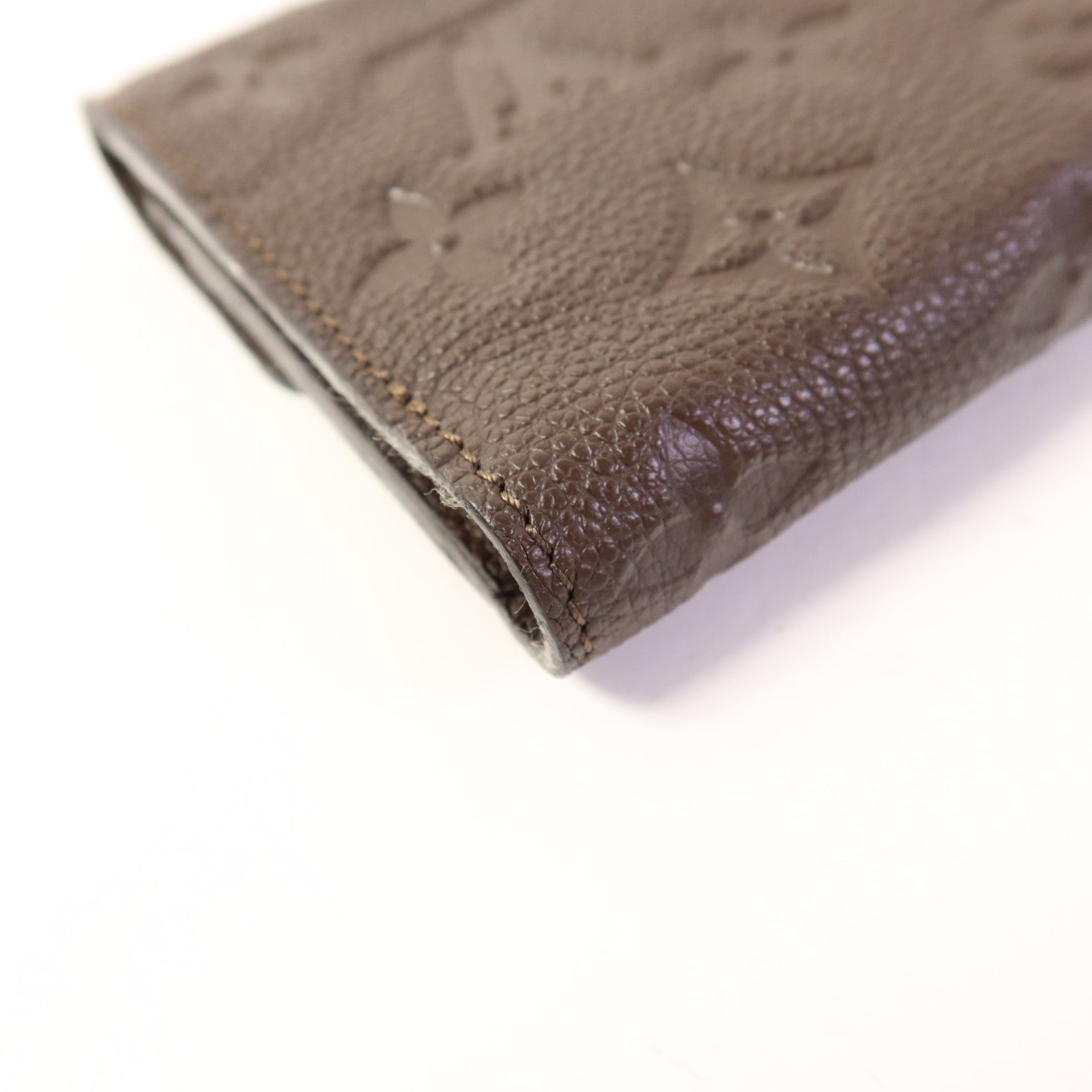 LOUIS VUITTON Monogram Empreinte Compact Curieuse Trifold Wallet金扣錢包