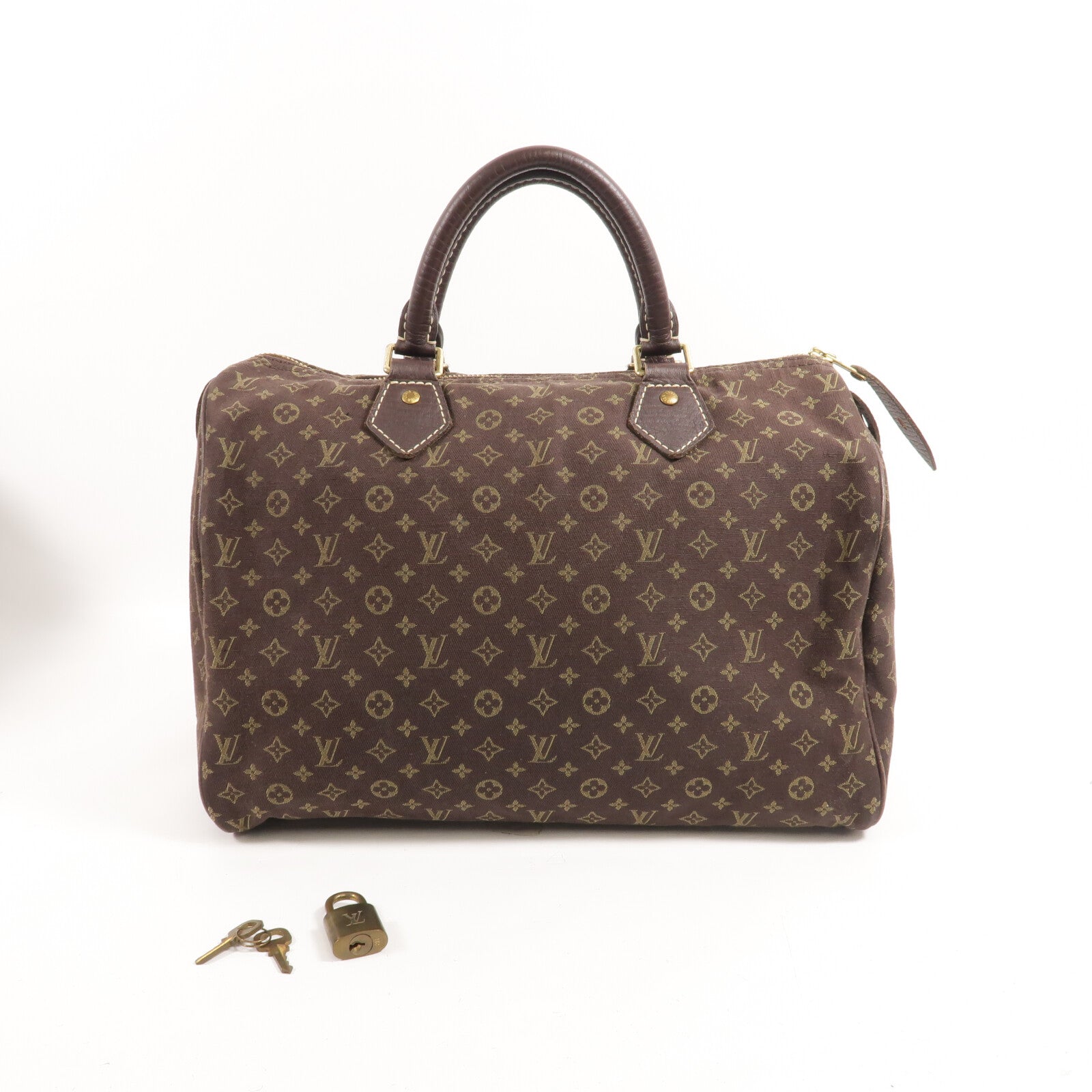 LOUIS VUITTON Monogram Mini Lin Speedy 30手挽袋