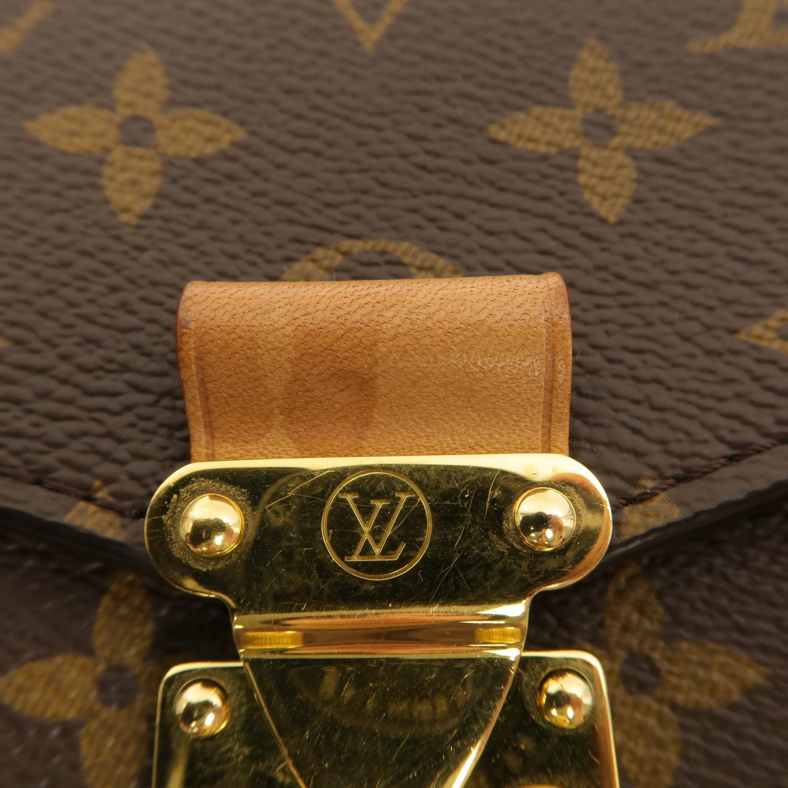 LOUIS VUITTON Monogram Pochette Metis East West金扣手挽肩背兩用袋