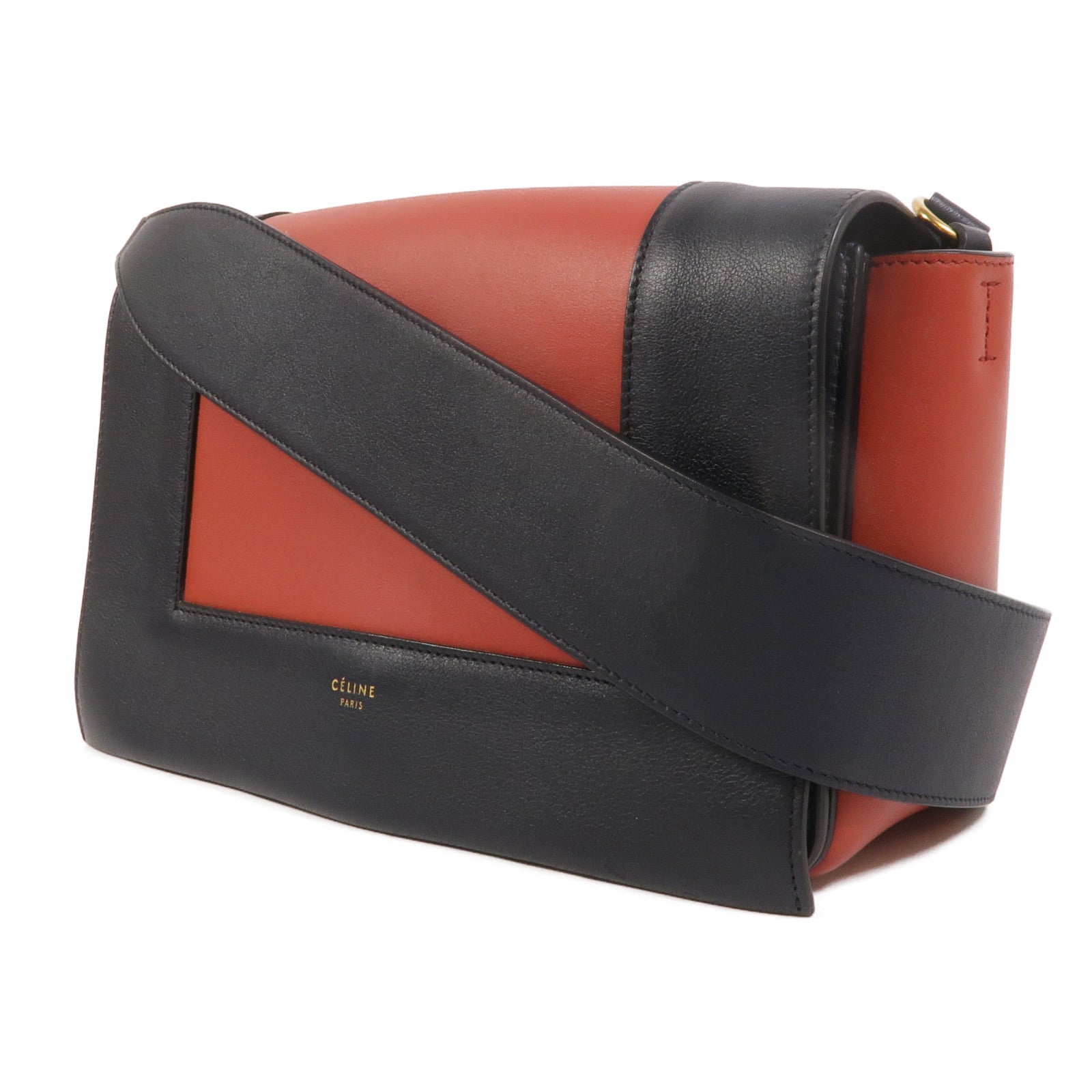 CELINE 牛皮皮革Frame Medium肩背袋