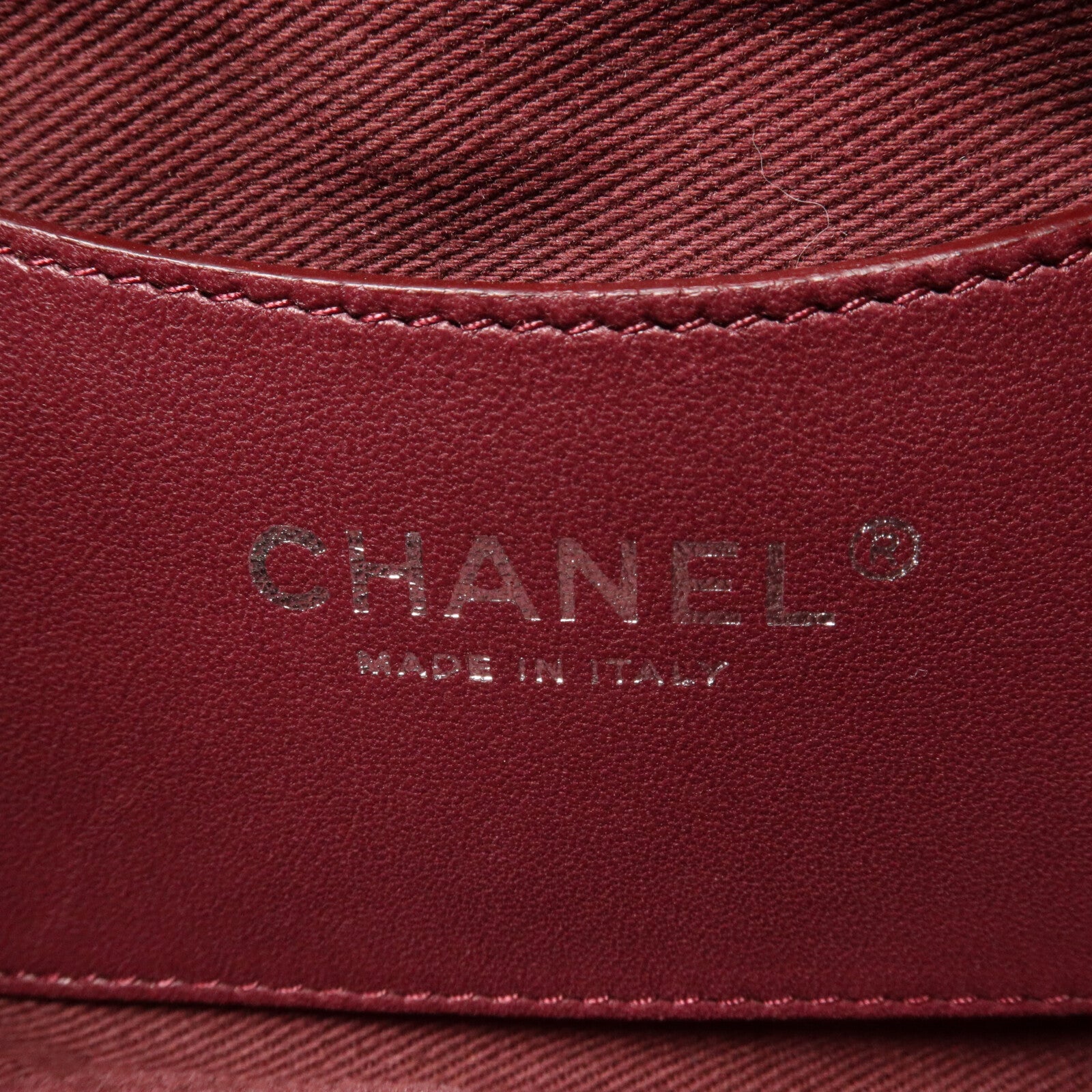 CHANEL 漆皮皮革Mademoiselle Bowling Bag鏈帶肩背袋