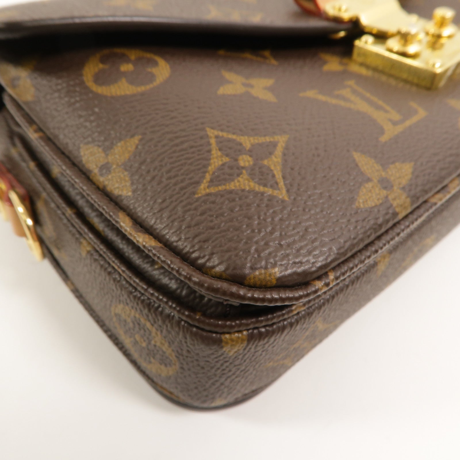LOUIS VUITTON Monogram Pochette Metis East West金扣手挽肩背兩用袋