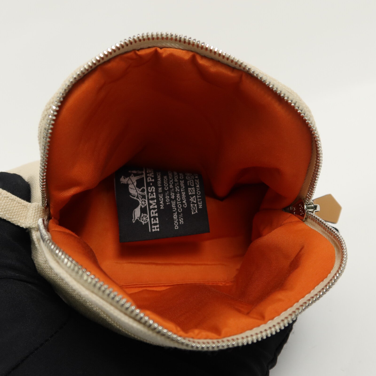 HERMES 帆布/羊皮皮革Bolide Case Mini Mini手拿包