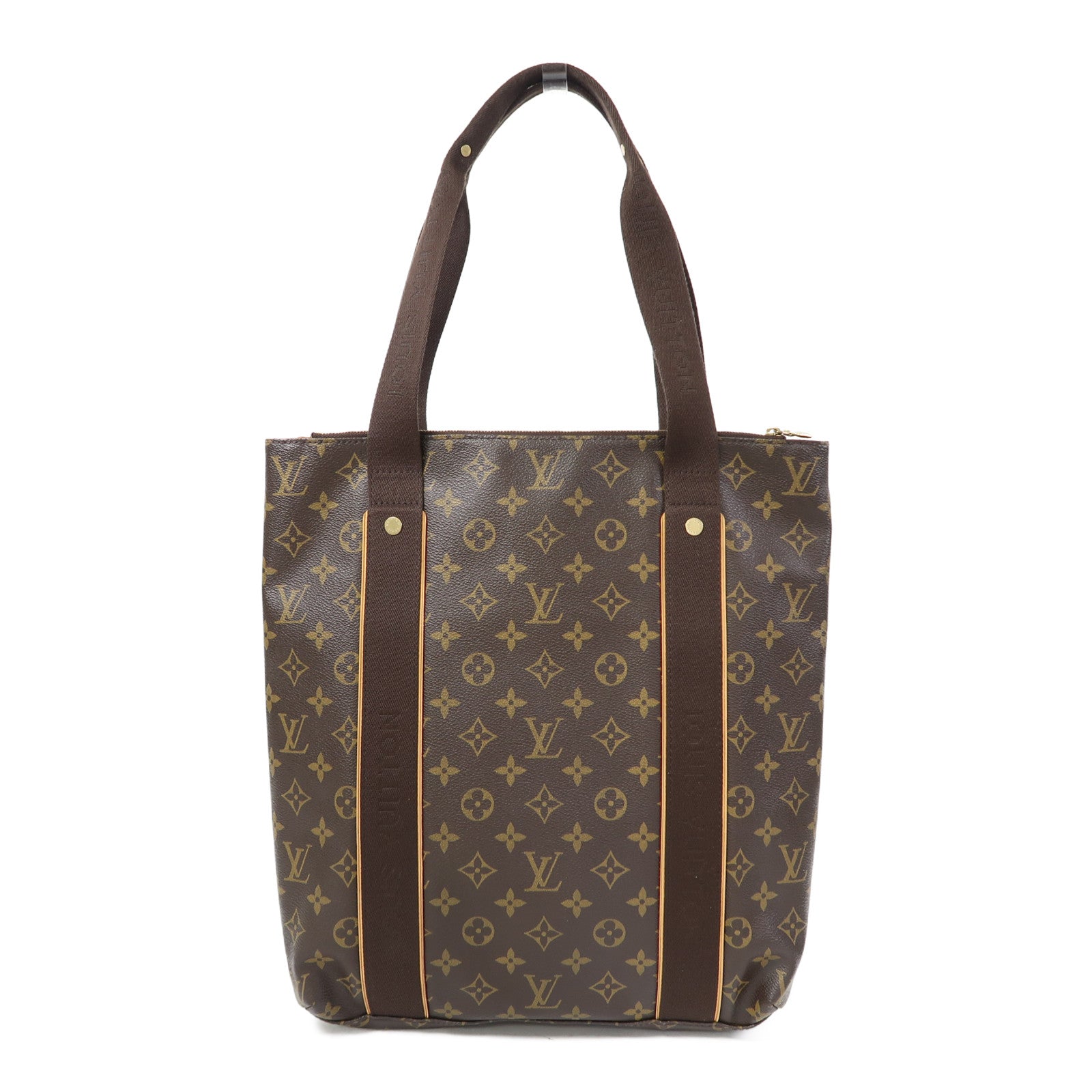 LOUIS VUITTON Monogram Cabas Beaubourg金扣肩背袋啡色