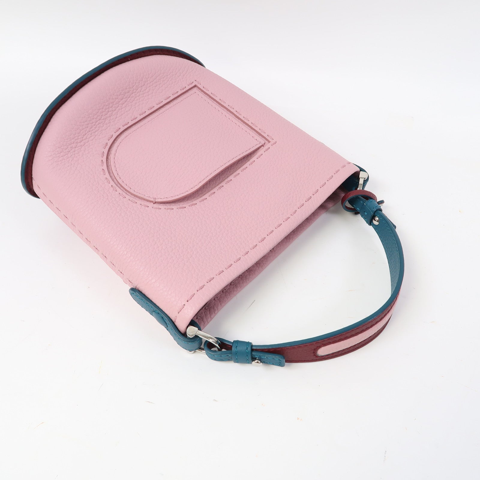 SELECTION 【激減優惠】Taurillon Soft Pin Mini Bucket銀扣手挽袋粉紅色/綠色