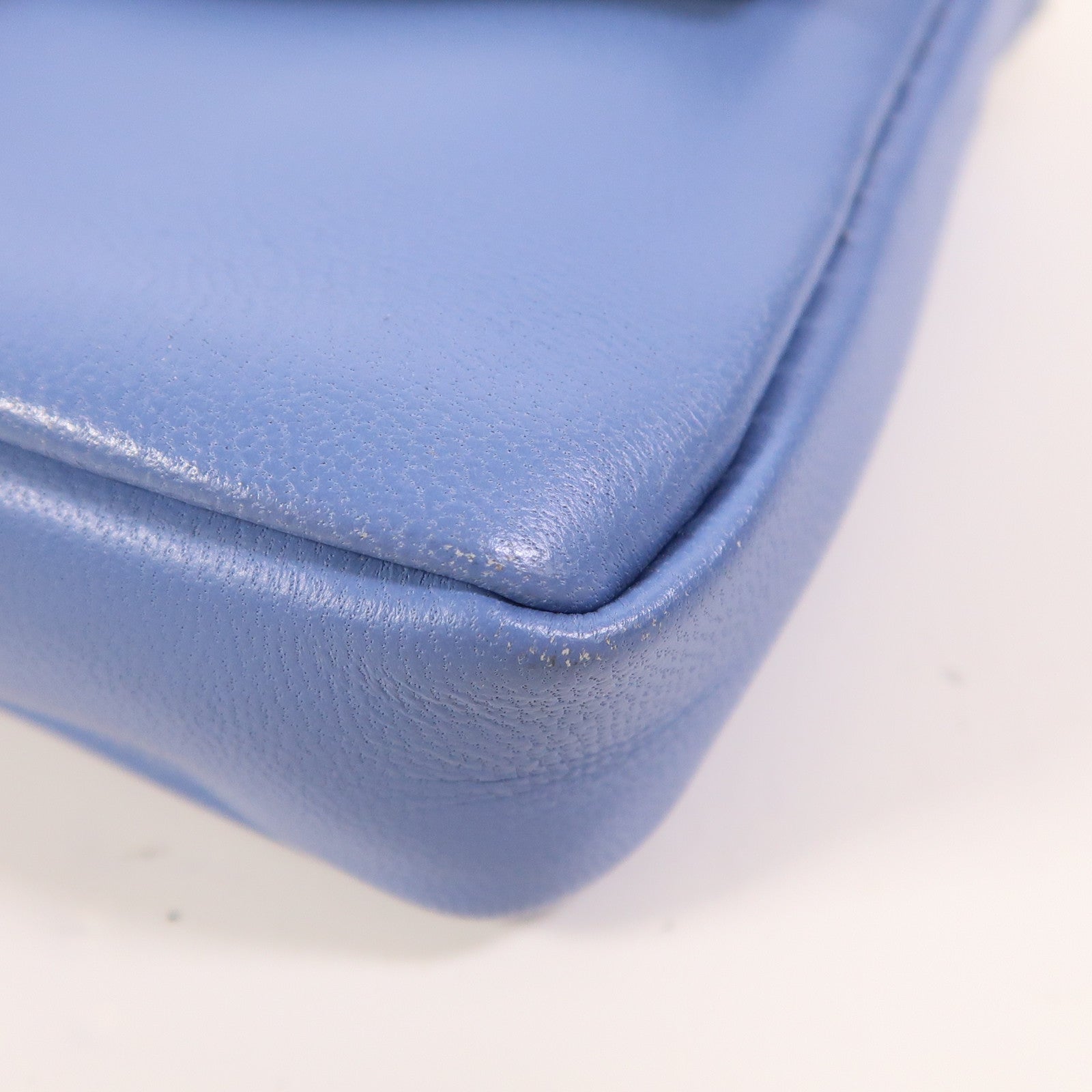 FENDI 牛皮皮革Micro Baguette銀扣手挽肩背兩用袋