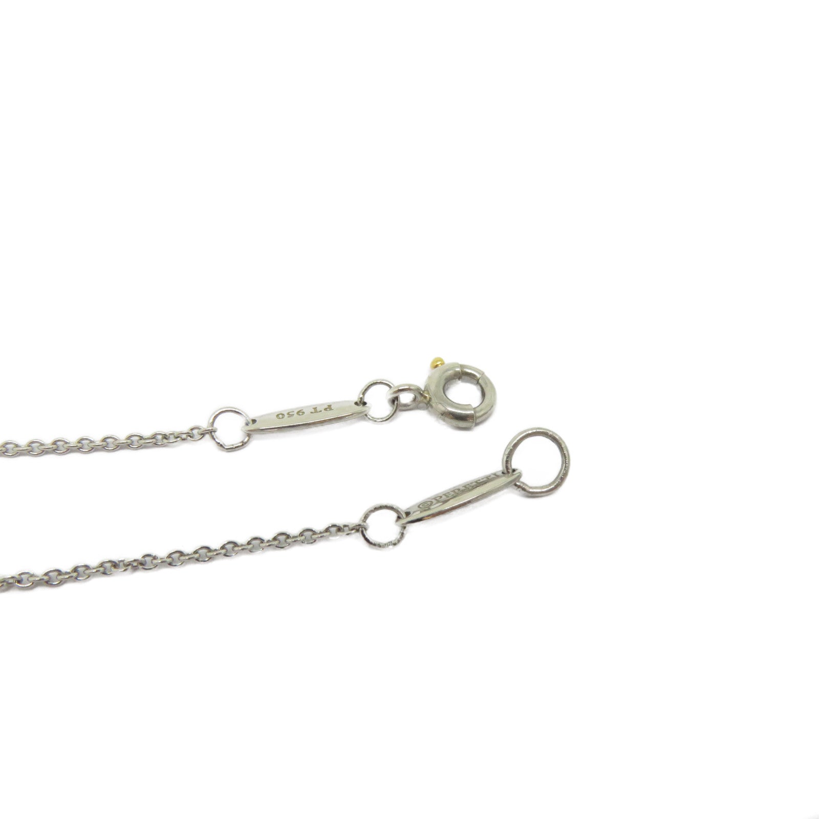 TIFFANY＆CO 【激減優惠】950鉑金Diamond Open Heart Necklace鑽石項鍊
