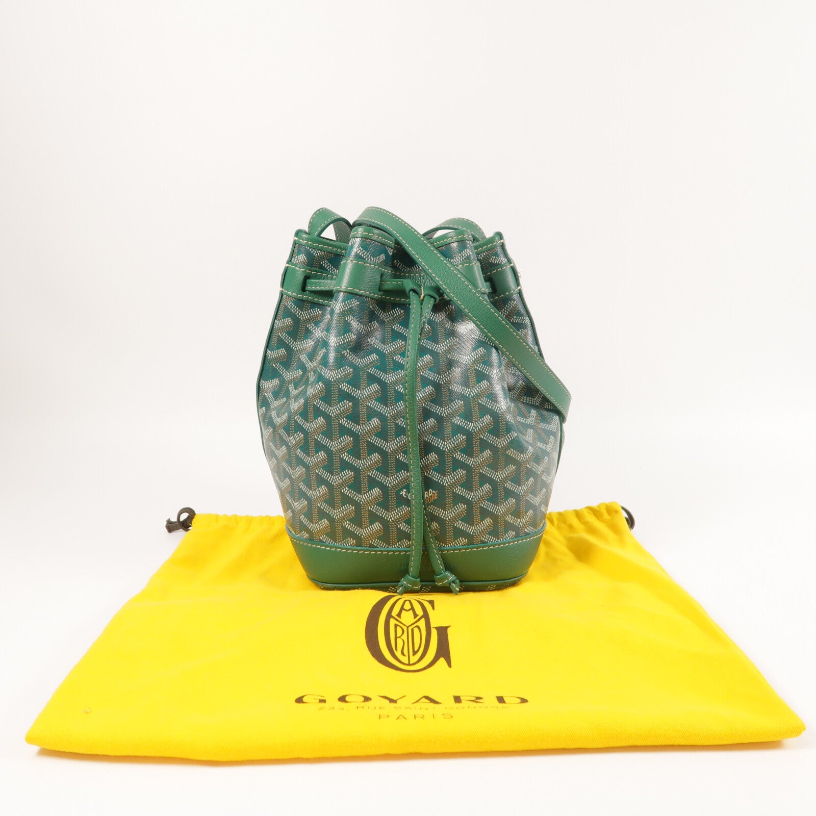 GOYARD 塗層帆布Petit Flot Bucket Bag PM銀扣肩背袋