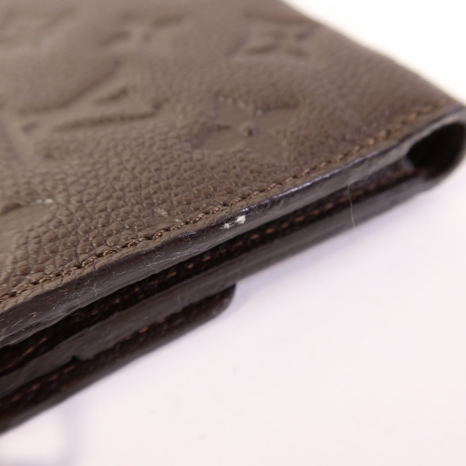 LOUIS VUITTON Monogram Empreinte Compact Curieuse Trifold Wallet金扣錢包