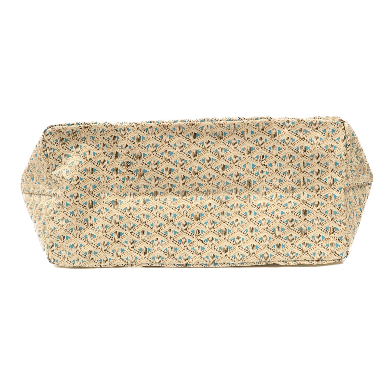 GOYARD 帆布Claire-Voie GM銀扣肩背袋白色