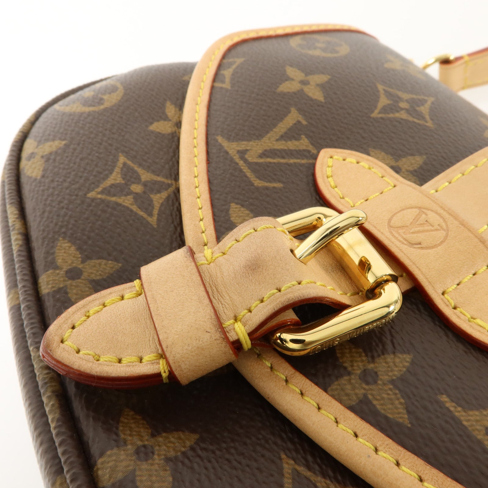 LOUIS VUITTON Monogram Saumur BB金扣手挽肩背兩用袋