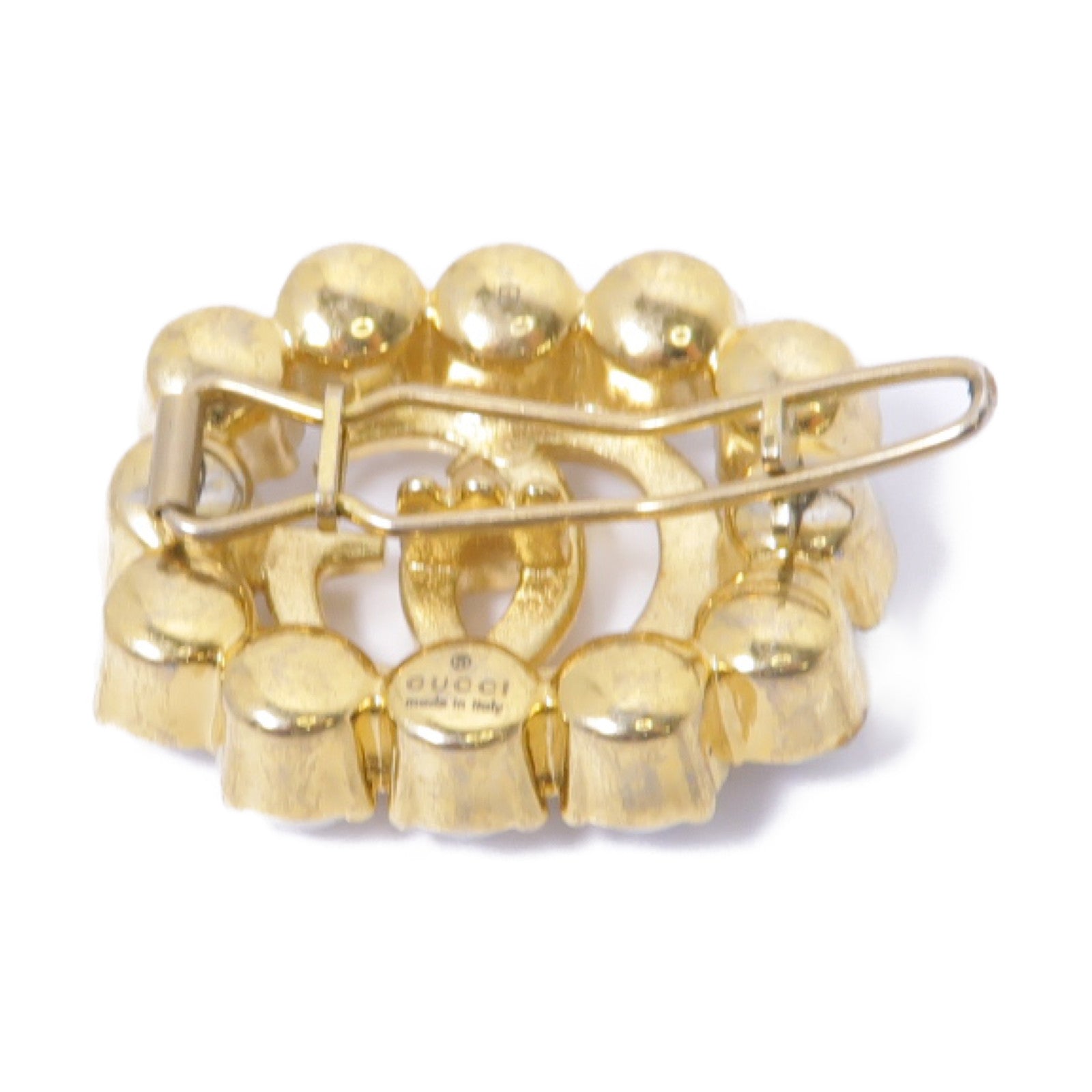 GUCCI PVC/金屬Hair Clip髮夾金色