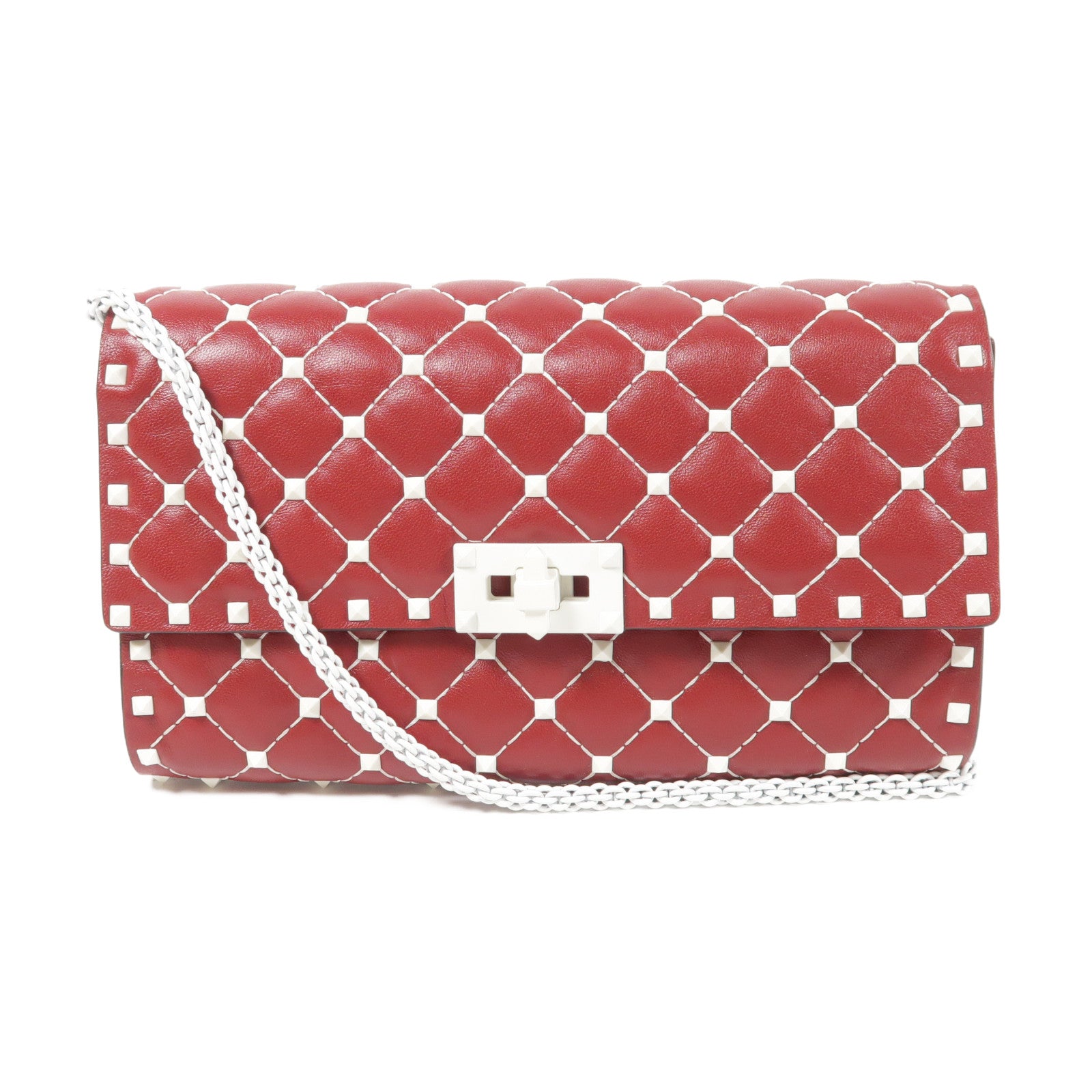 Valentino 【激減優惠】牛皮皮革Shoulder Bag鏈帶肩背袋