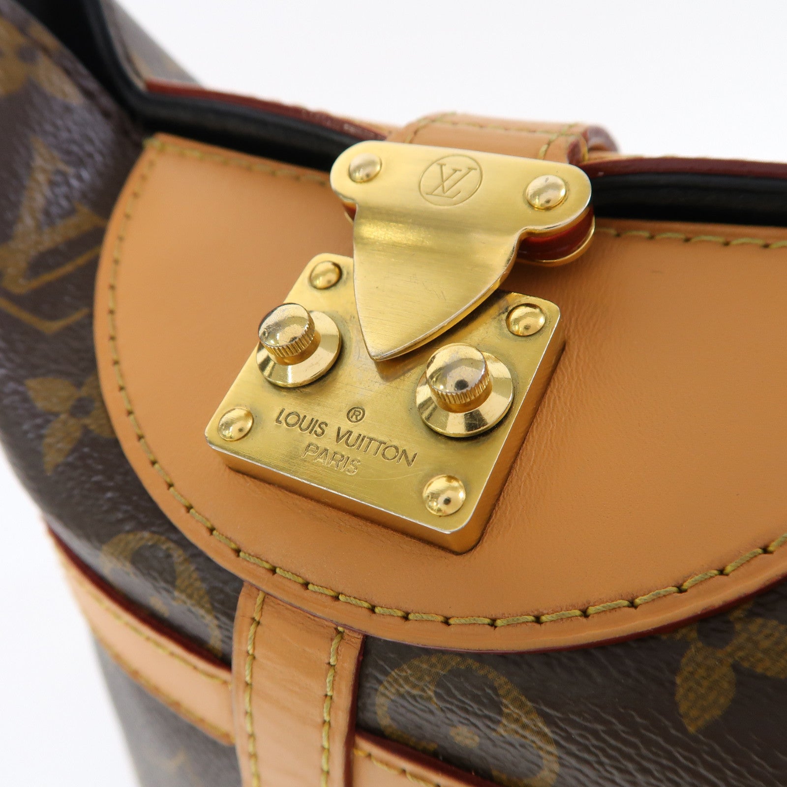 LOUIS VUITTON 【激減優惠】Monogram Duffle金扣手挽肩背兩用袋啡色