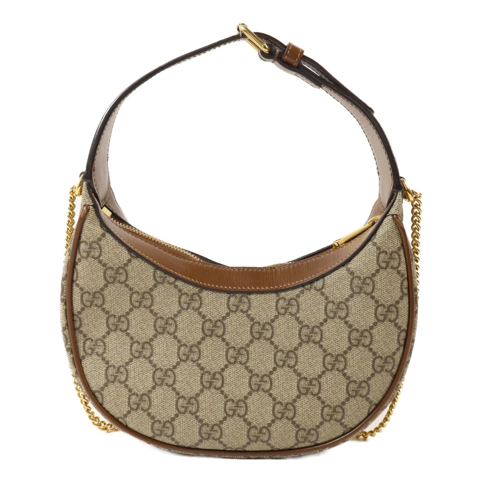 GUCCI 塗層帆布2 Way Shoulder鏈帶手挽肩背兩用袋