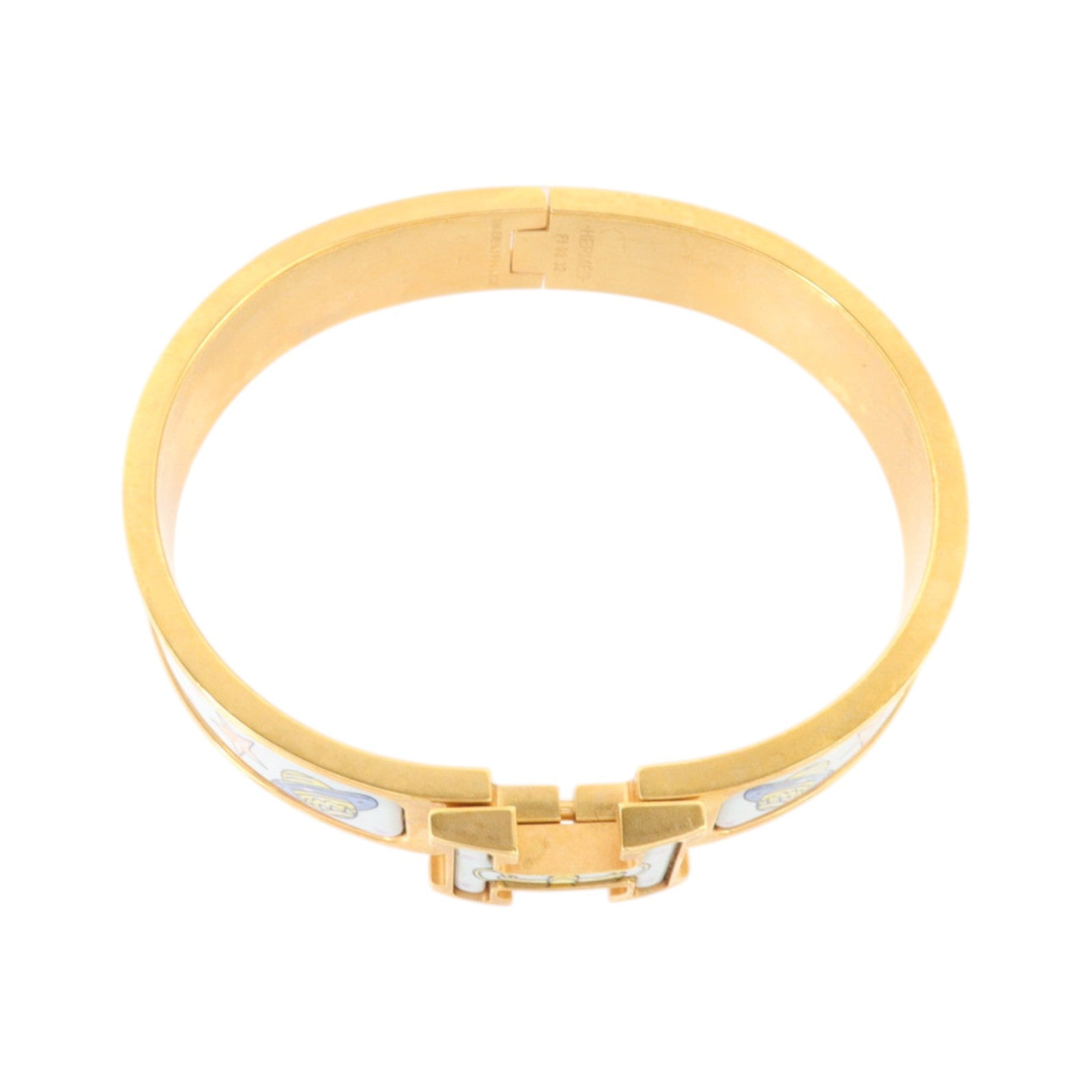 HERMES 金屬/琺瑯Clic H Bracelet金扣手鏈
