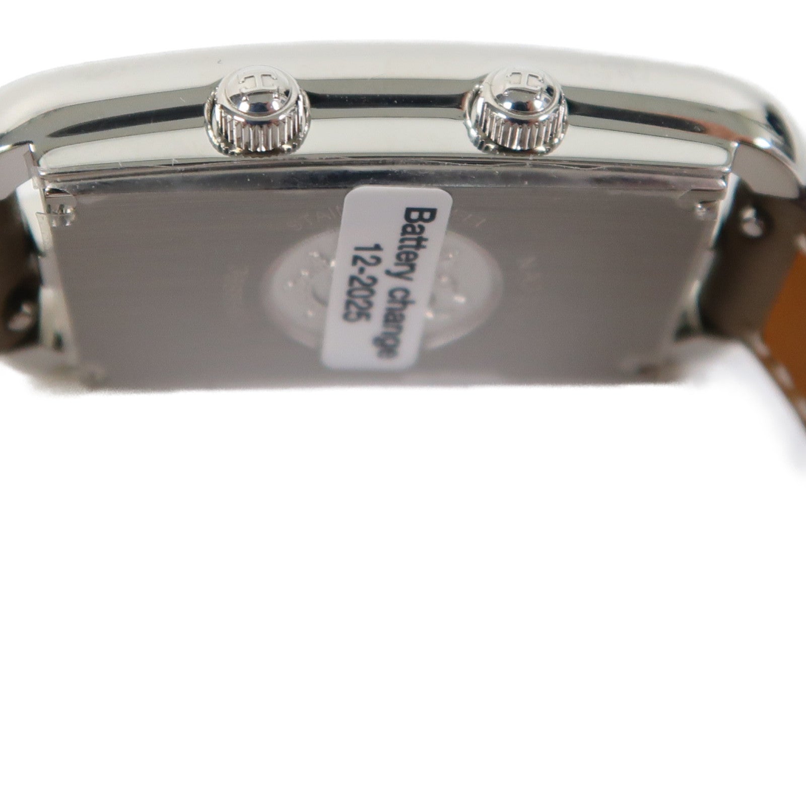 HERMES Nantucketn Dual Time不鏽鋼手錶石英機芯白色