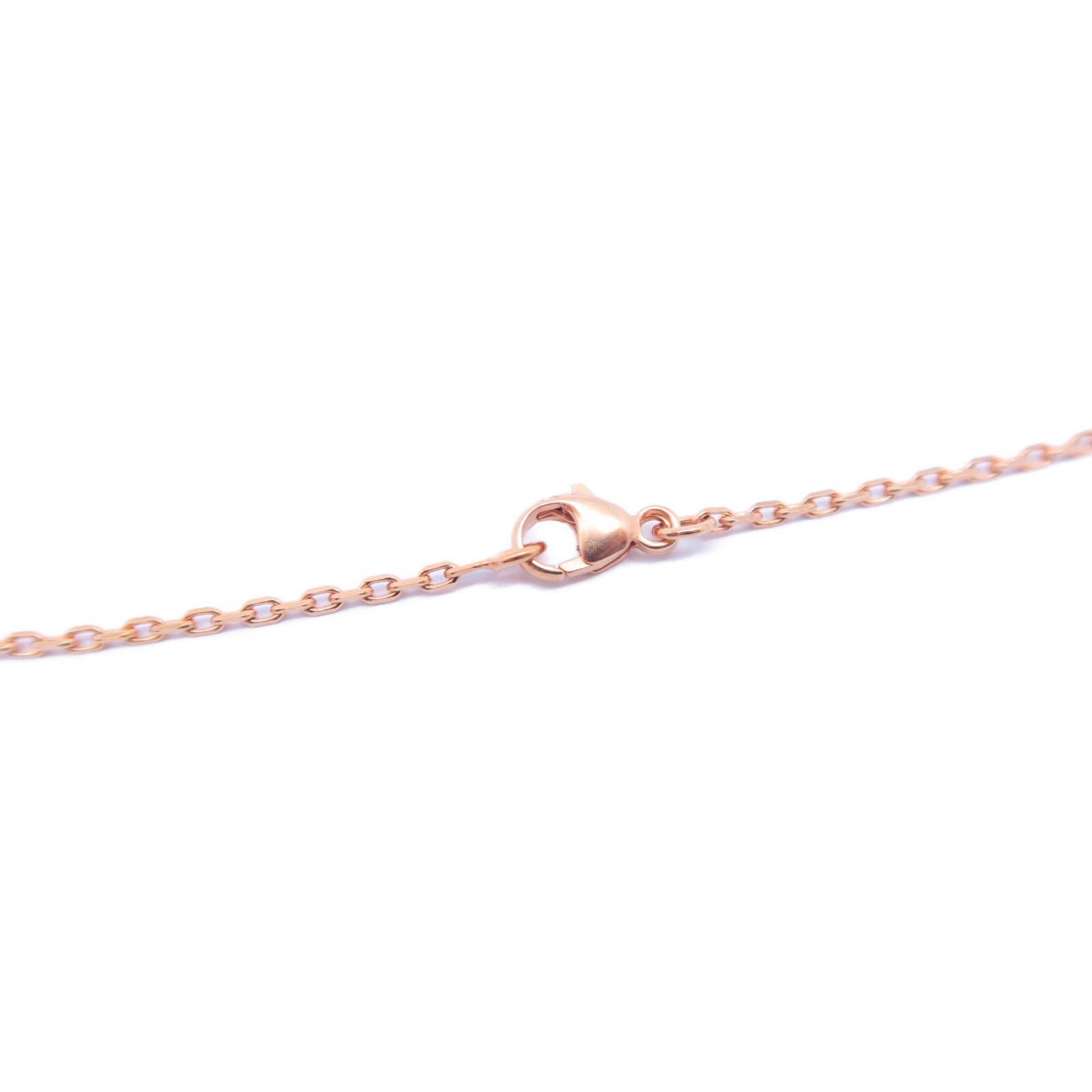 HERMES 【激減優惠】18K玫瑰金O'Kelly Necklace項鍊玫瑰金/卡其色