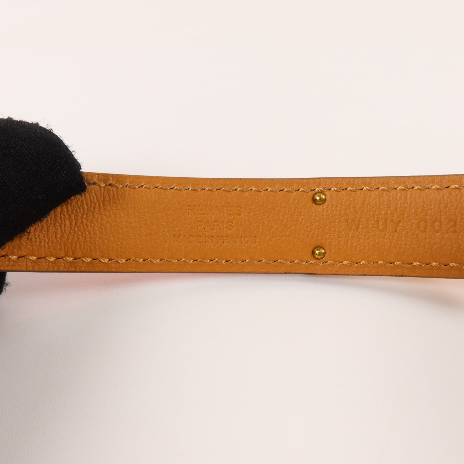 HERMES Epsom皮革Kelly 18 Belt皮帶Rose Jaipur
