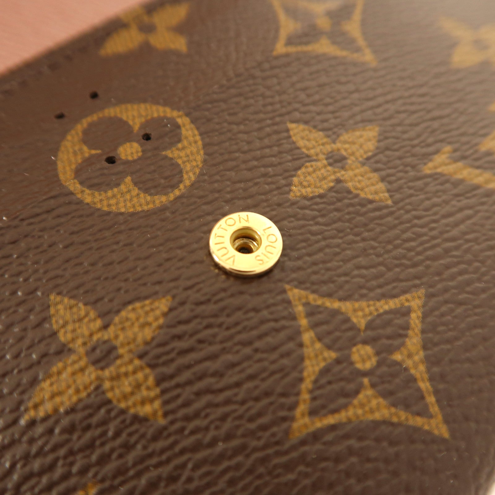LOUIS VUITTON Monogram Emilie金扣長錢包