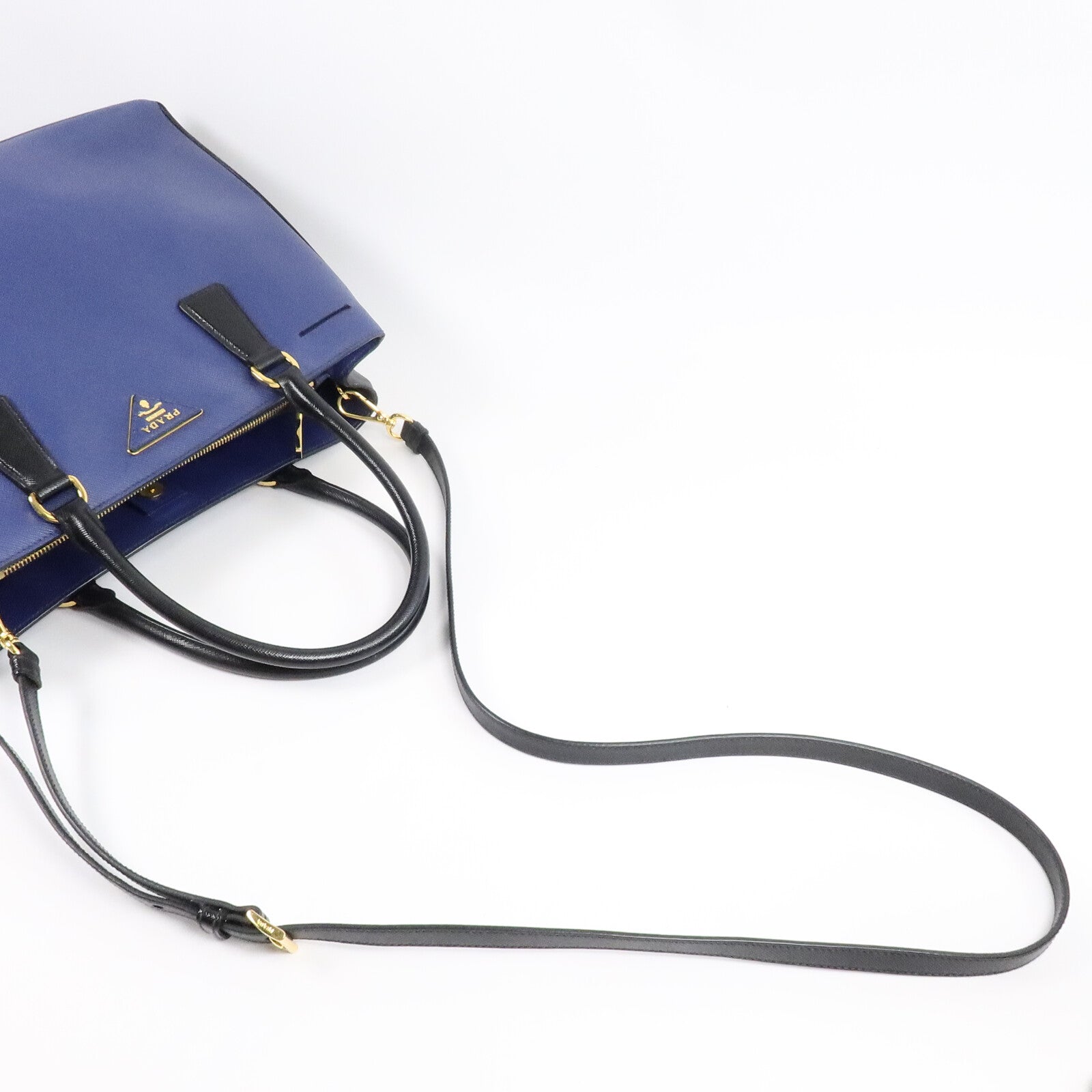 PRADA 牛皮皮革Galleria Saffiano Lux手挽肩背兩用袋