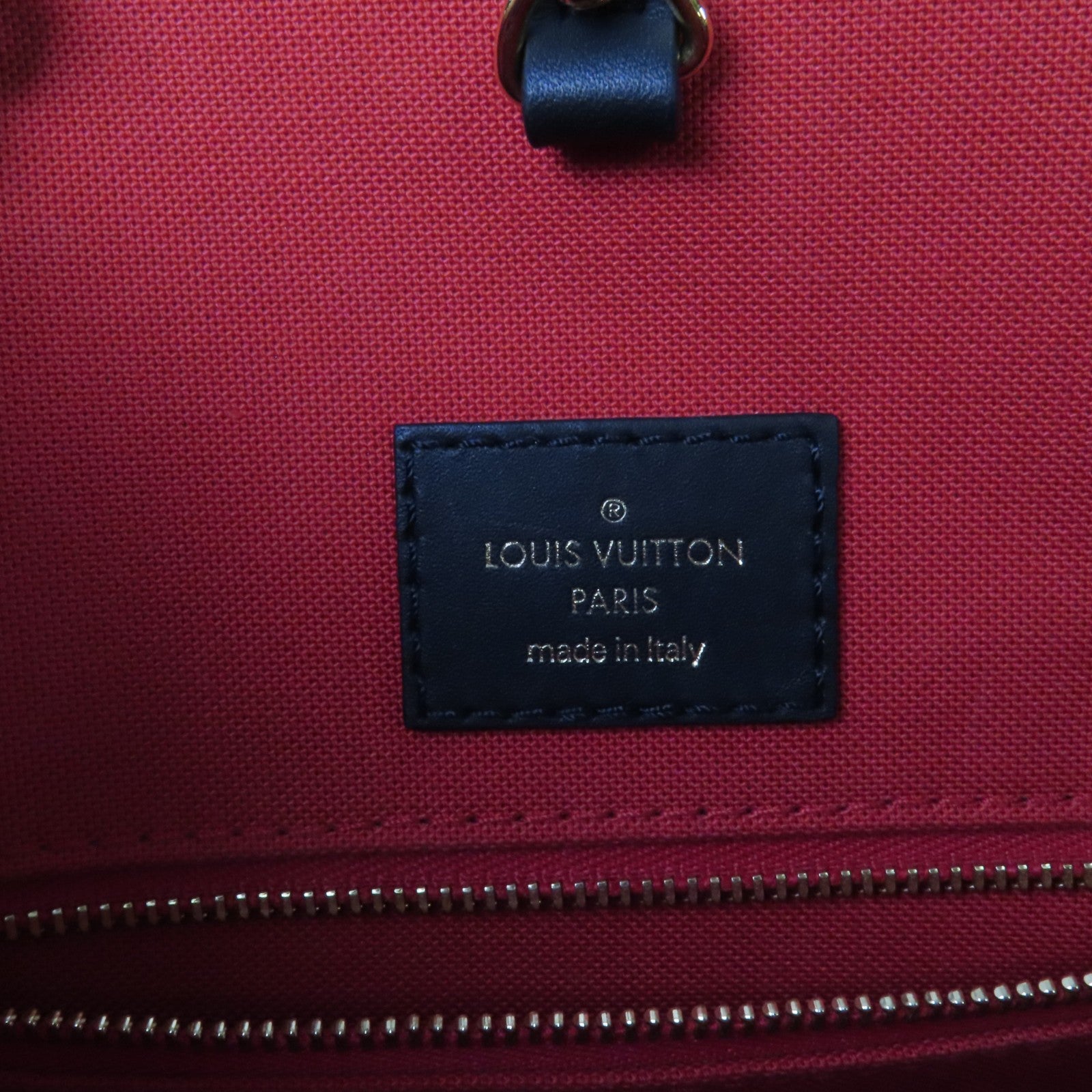 LOUIS VUITTON Monogram/Monogram Reverse On The Go MM金扣手挽肩背兩用袋