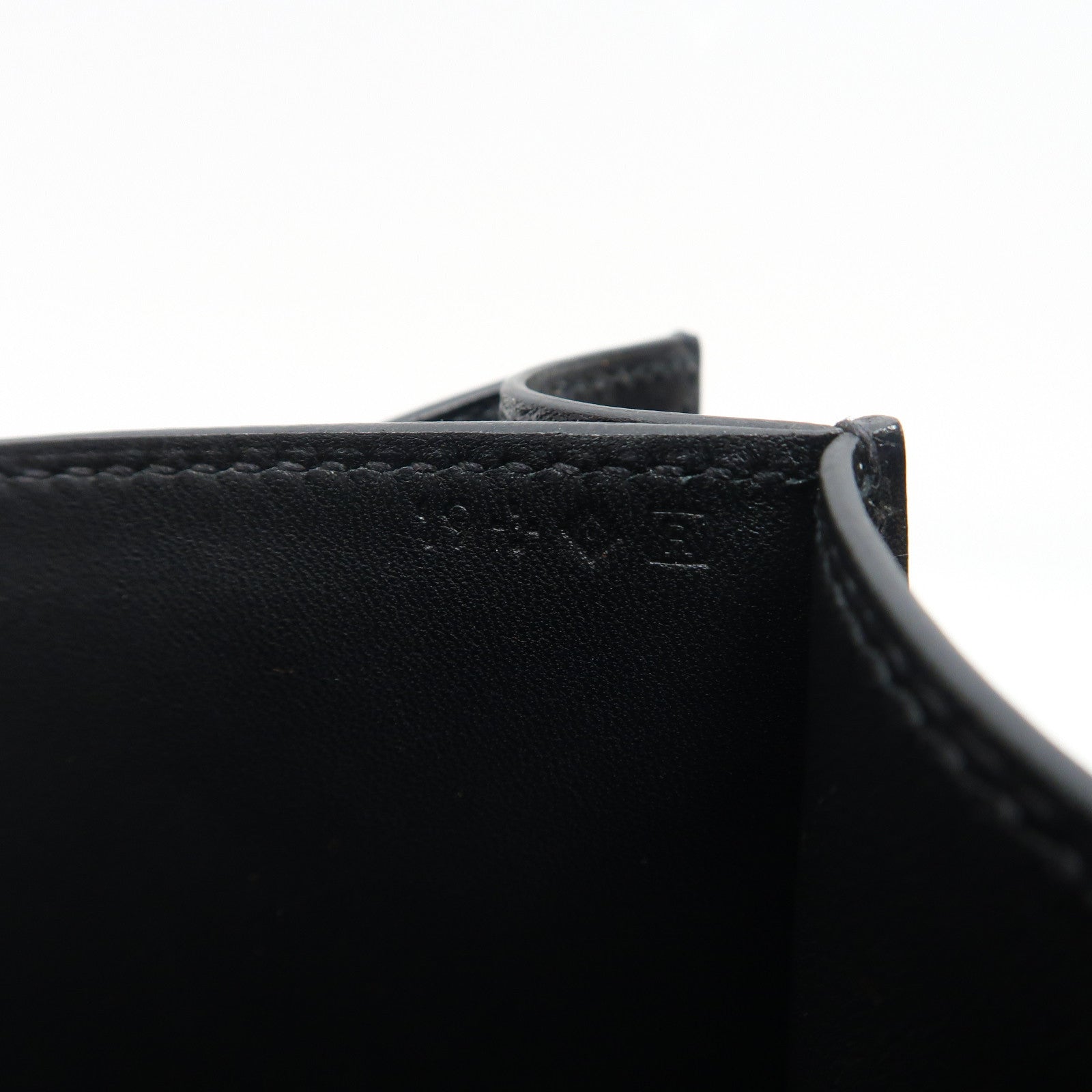 HERMES Box Calf皮革Constance 29金扣手挽袋黑色