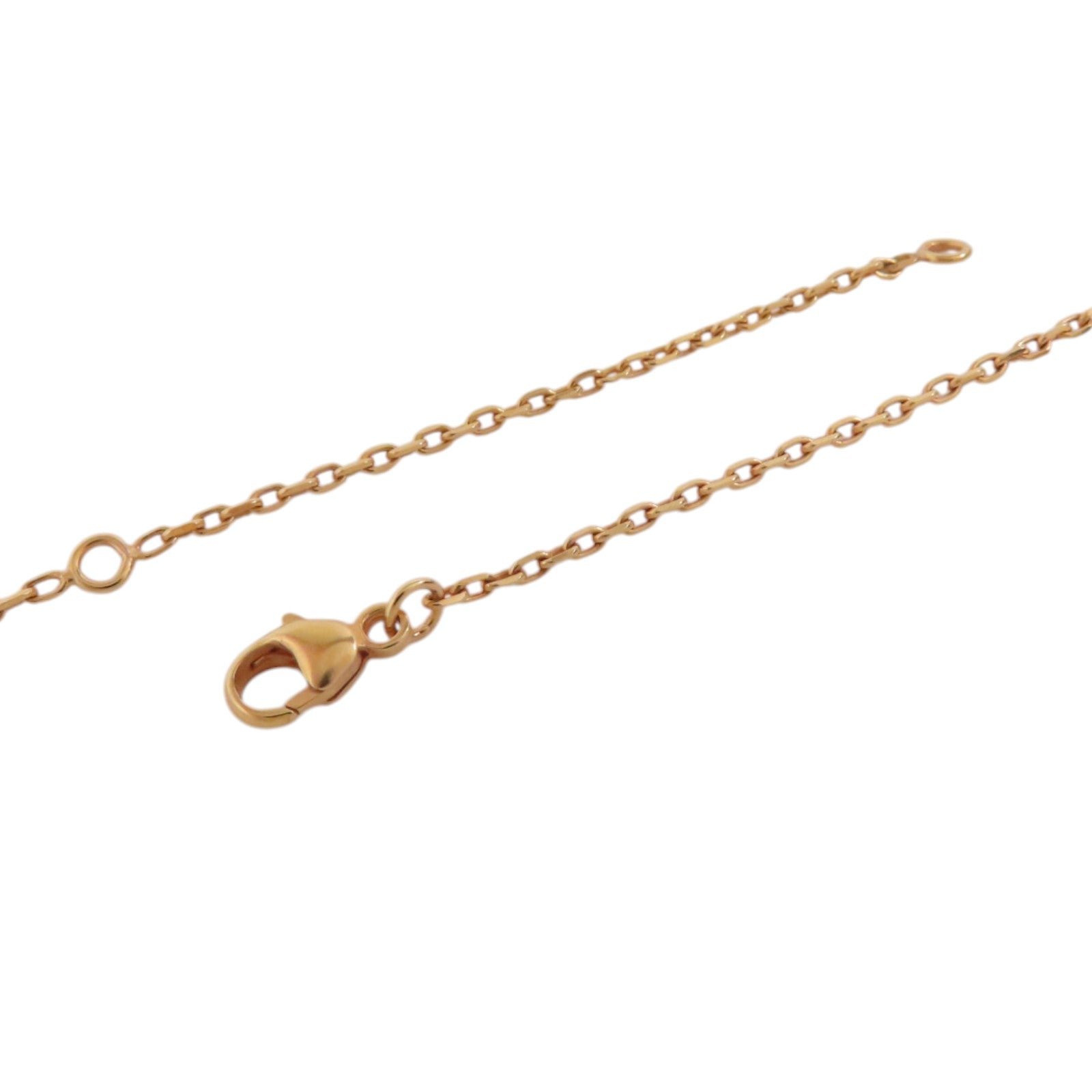 HERMES 金屬/Swift皮革O'Maillon Pendant Necklace金扣項鍊