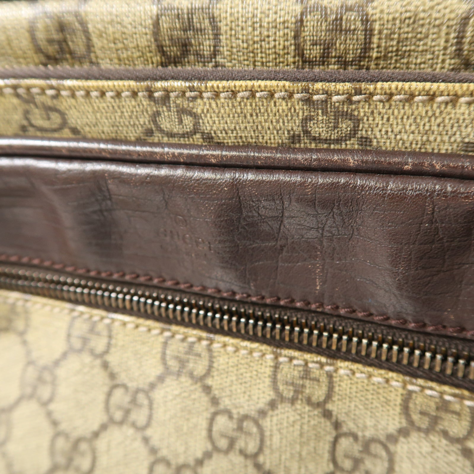 GUCCI GG SHW Shoulder Bag 114531 Coated Canvas Brown