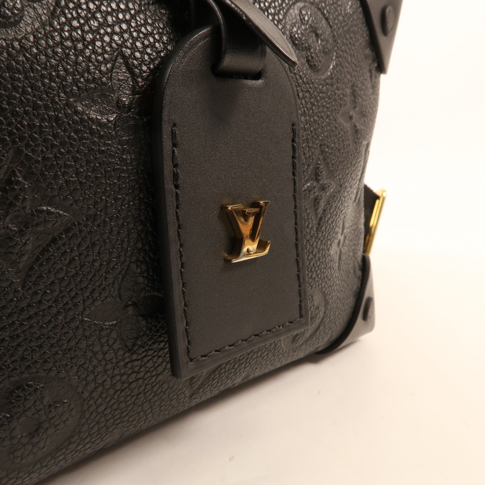 LOUIS VUITTON Monogram Empreinte Petite金扣手挽肩背兩用袋