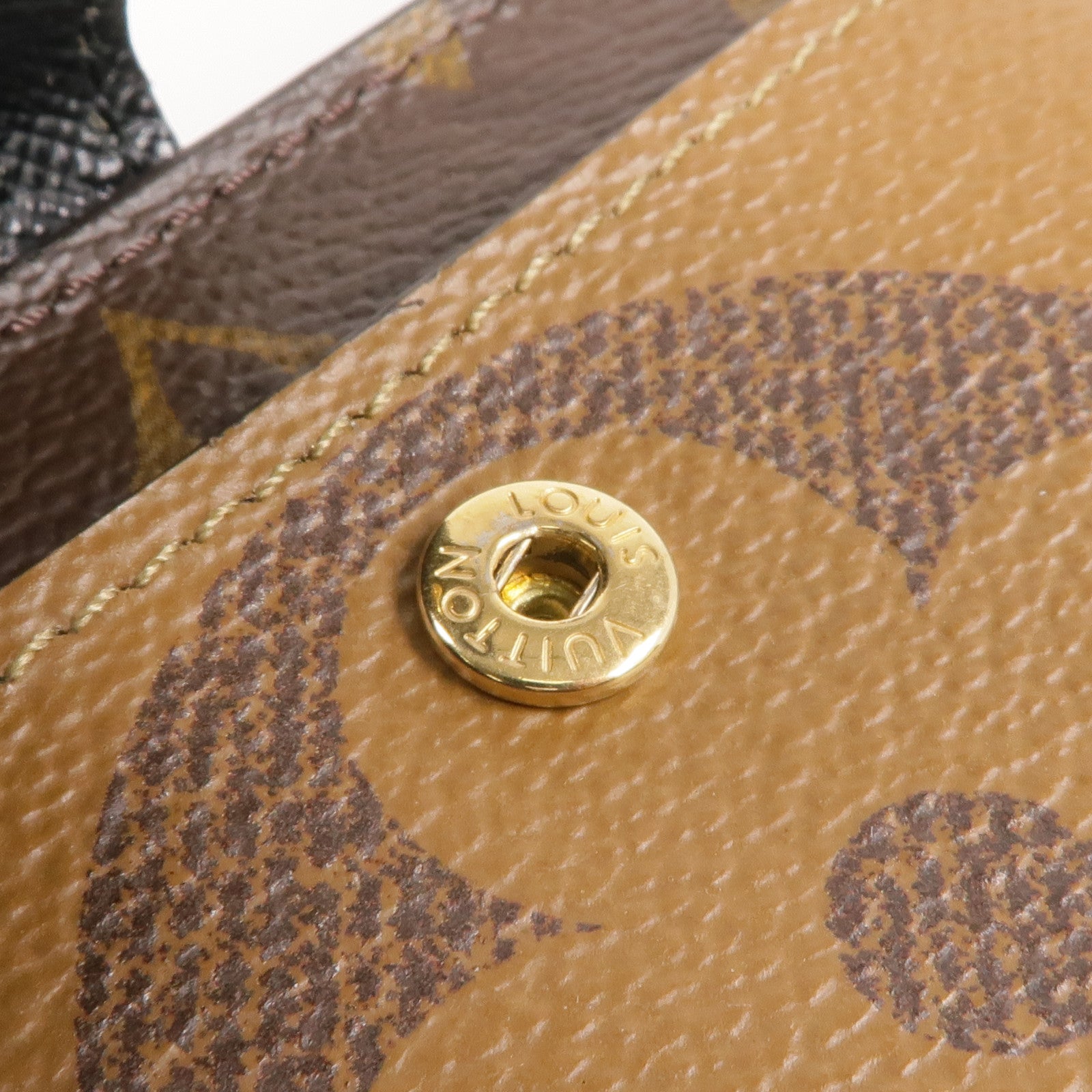 LOUIS VUITTON Monogram/Monogram Giant Reverse Juliet Wallet金扣錢包
