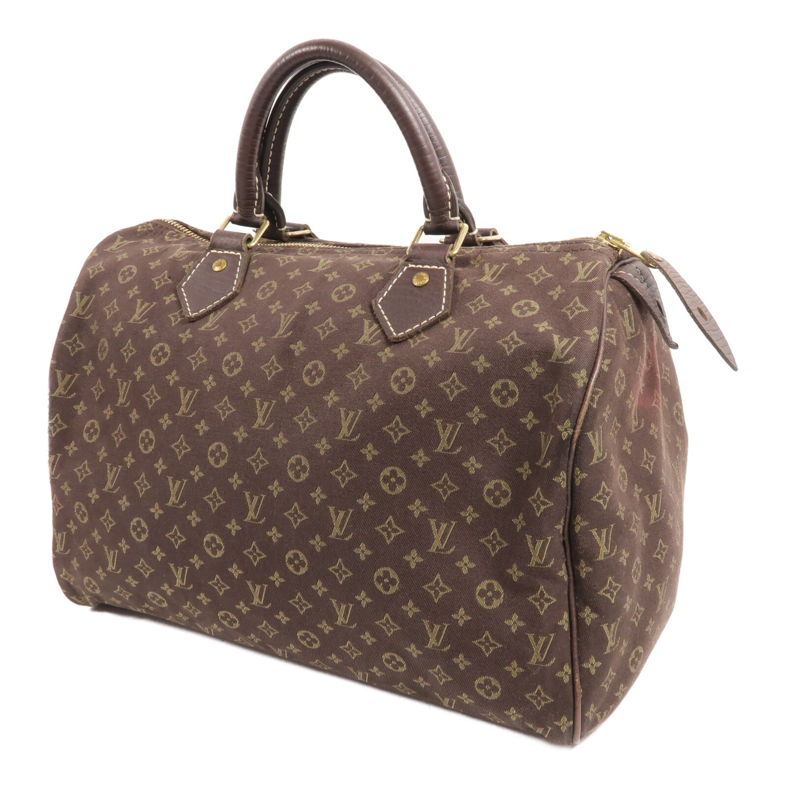 LOUIS VUITTON Monogram Mini Lin Speedy 30手挽袋