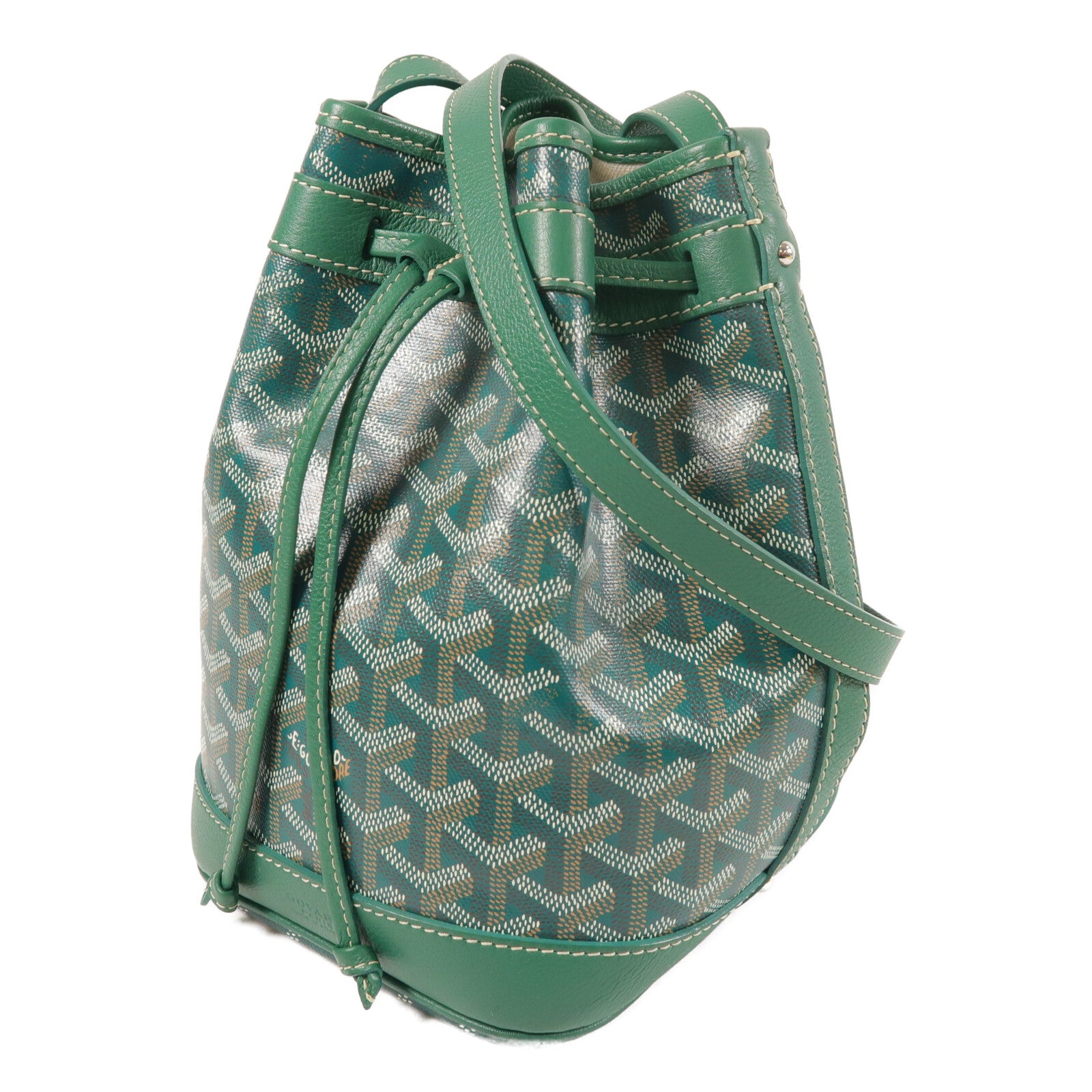 GOYARD 塗層帆布Petit Flot Bucket Bag PM銀扣肩背袋
