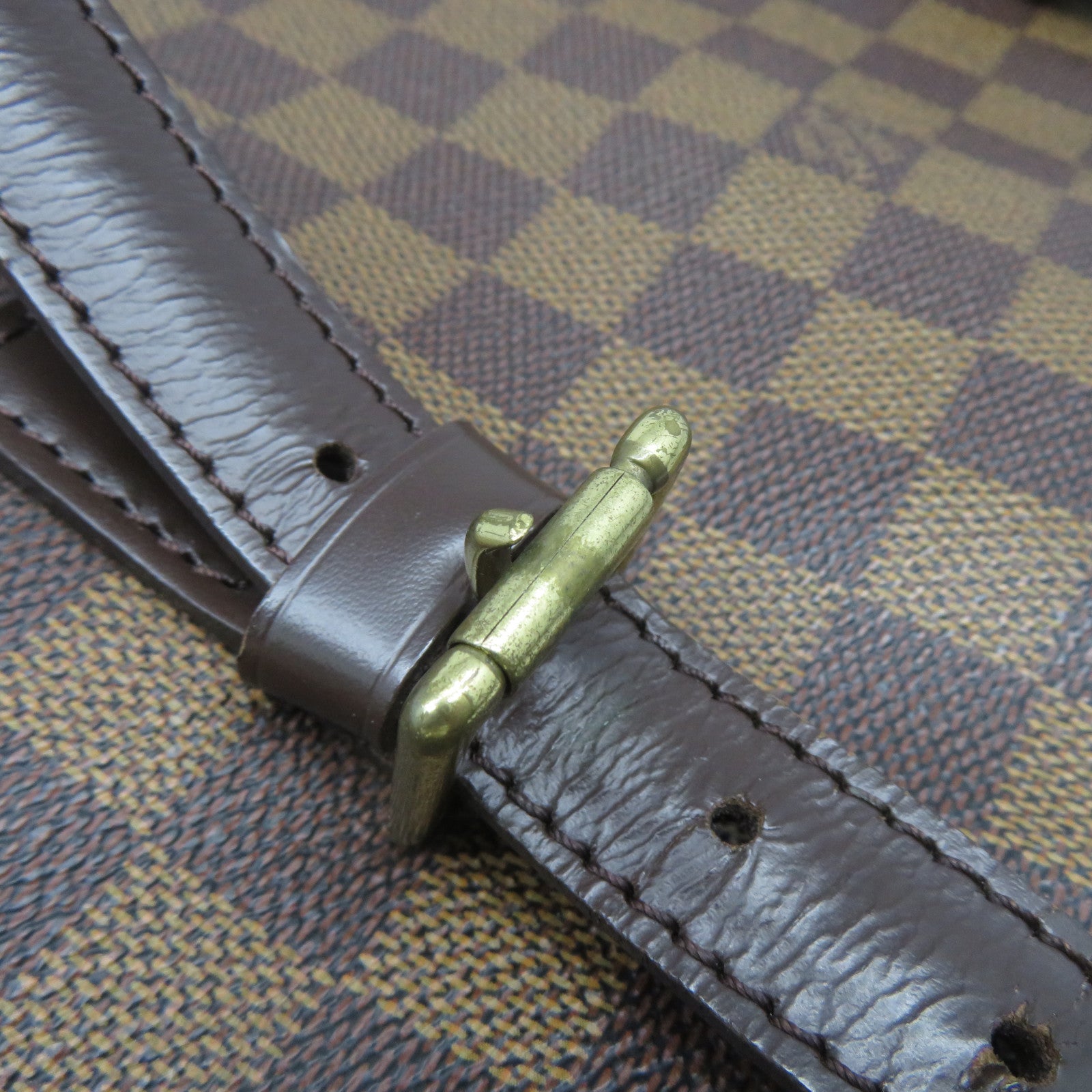 LOUIS VUITTON **【激減優惠】Damier Ebene Chelsea金扣肩背袋啡色